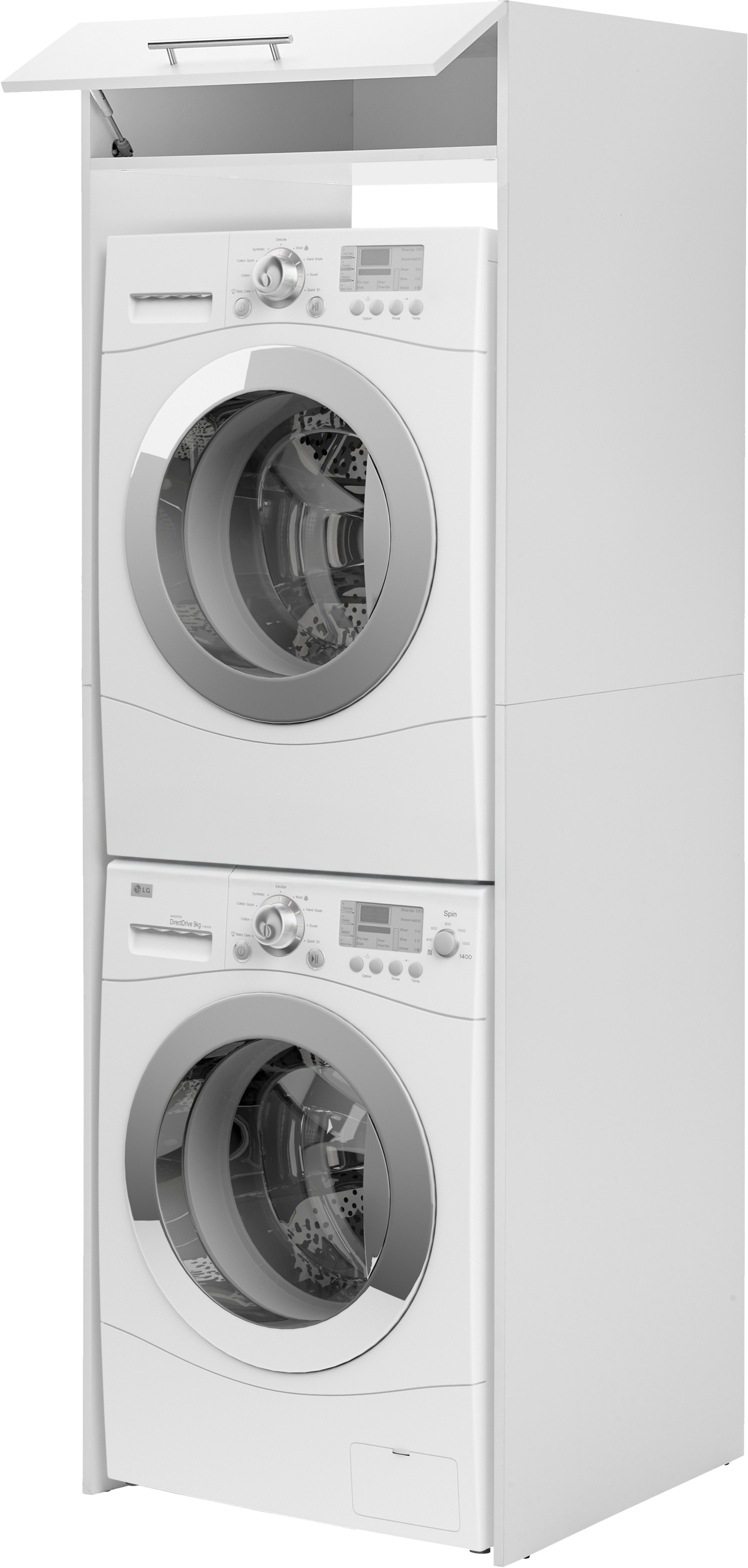 RESPEKTA Armoire pour machine à laver »Clara« (B x T x H)  67,4 x 67,6 cm x 200 cm