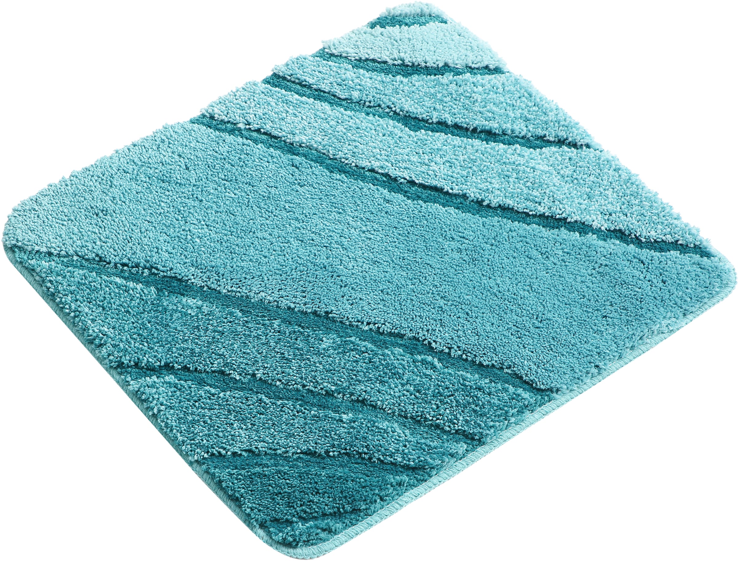 my home Badematte »Josie, Badvorleger, Badezimmer Teppich« Höhe 20 mm rutschhemmend beschichtet fussbodenheizungsgeeignet | schnell trocknend | strapazierfähig Badteppich, Badematten, rechteckig, rund & als 3-tlg. Set erhältlich