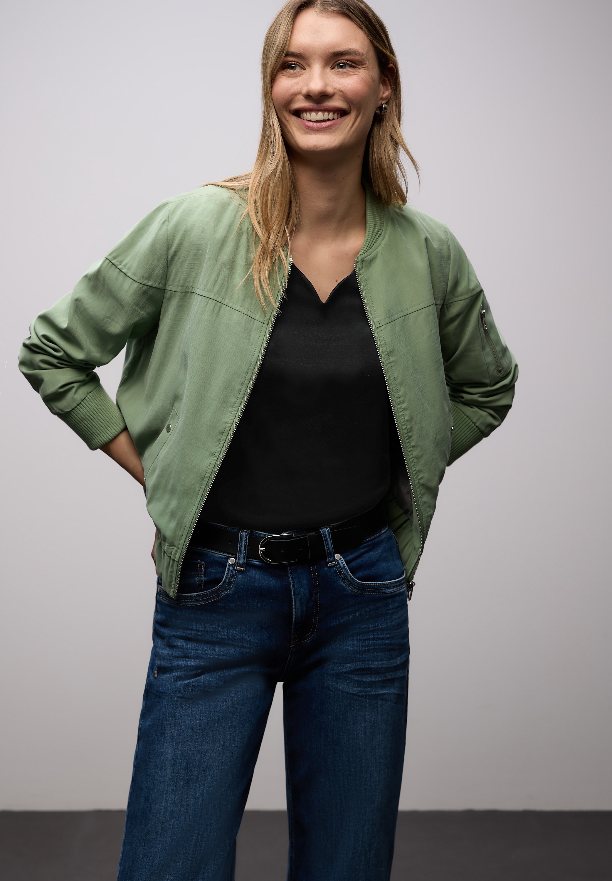 STREET ONE 3/4-Arm-Shirt »Style ADA« mit Herzausschnitt