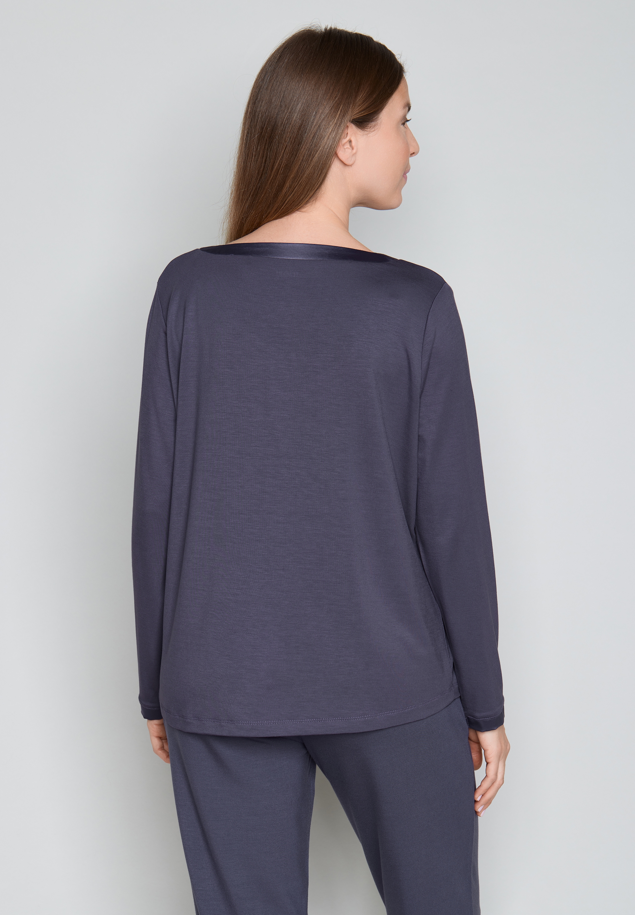 JOOP! Haut de pyjama coupe confortable, manches longues, sans col, pour vêtements d'intérieur et de nuit
