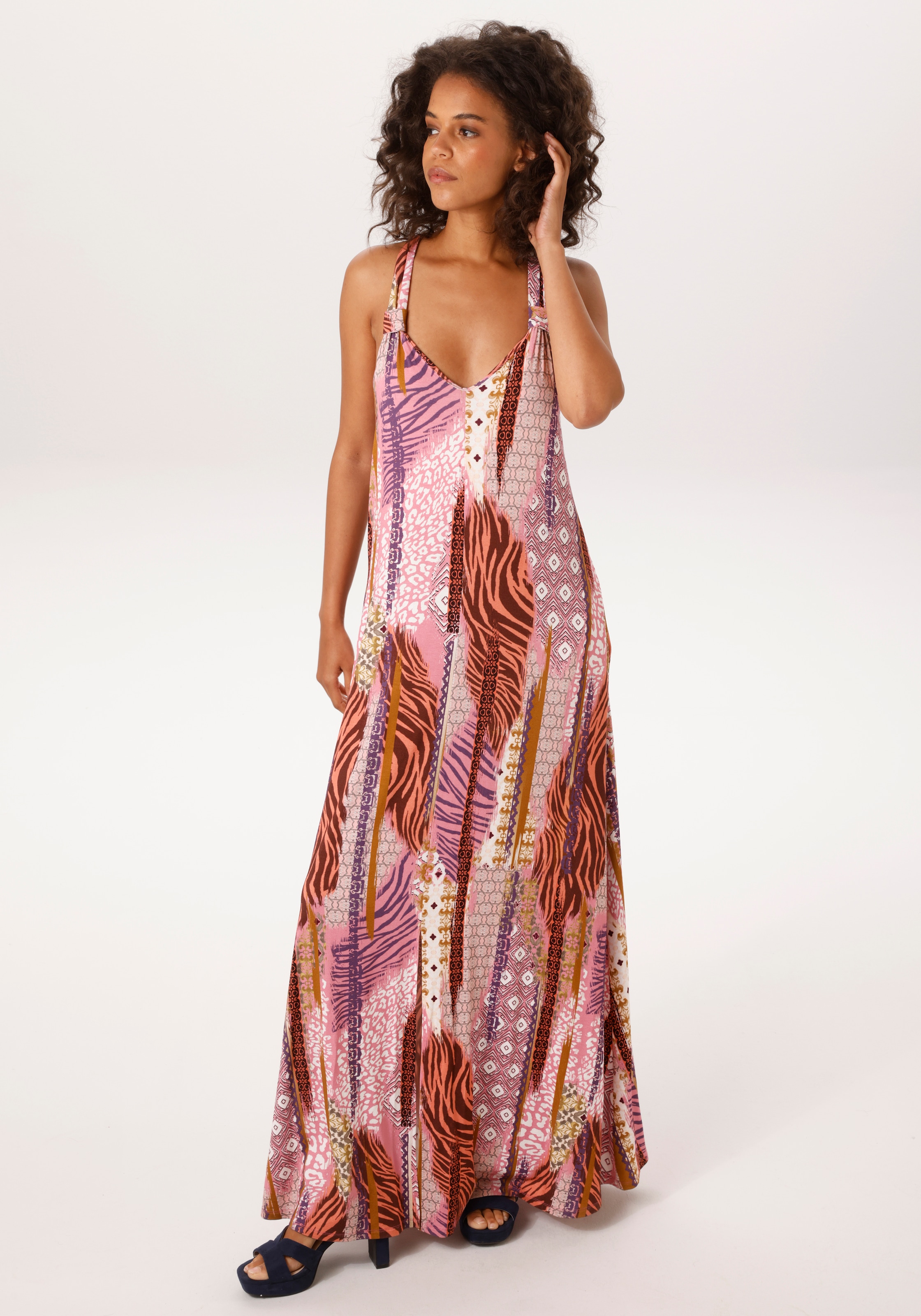 Aniston CASUAL Robe d'été mit fantasievollen Patch-Drucken - NEUE KOLLEKTION