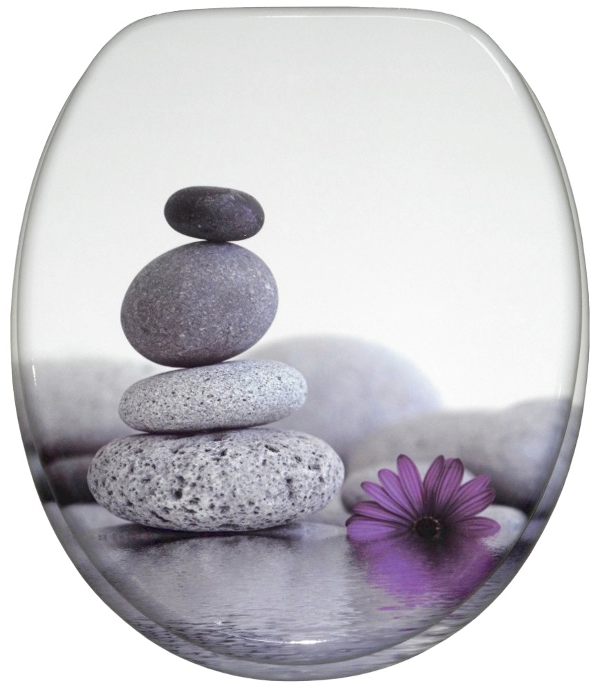 Sanilo Badaccessoire-Set »Energy Stones« bestehend aus WC-Sitz, Badteppich und Waschbeckenstöpsel