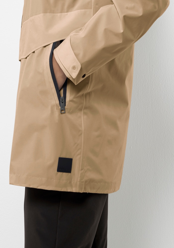 Jack Wolfskin Veste longue »MAINKAI LONG JKT W« mit Kapuze