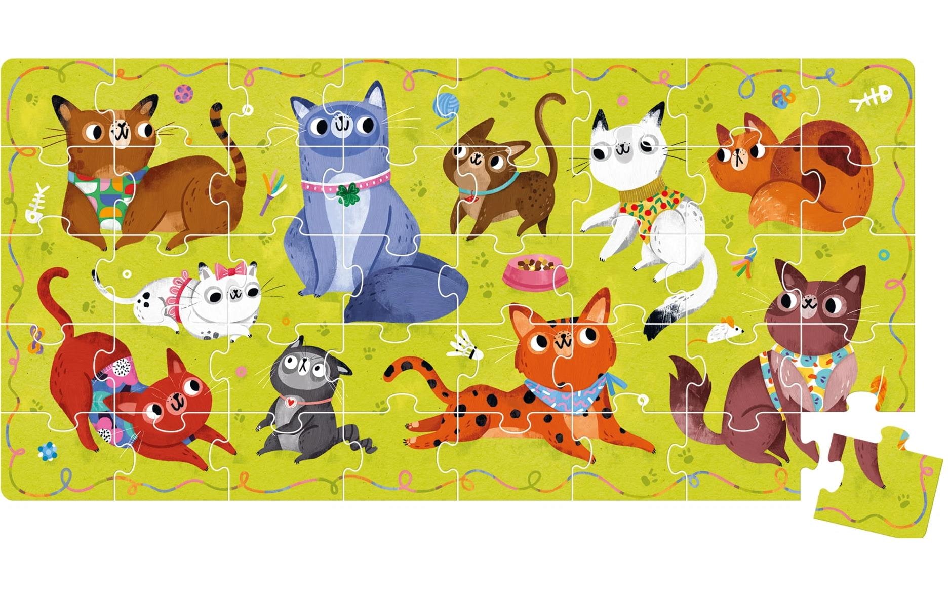   Puzzle »Banana Panda Ich liebe Katzen« Englisch, keine Angabe