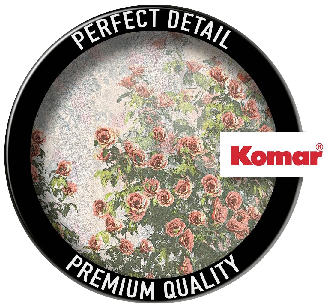 Komar Papier peint intissé »Digitaldruck Vlies -  Wall Roses - Grösse 300 x 250 cm« imprimé Wohnzimmer, Schlafzimmer