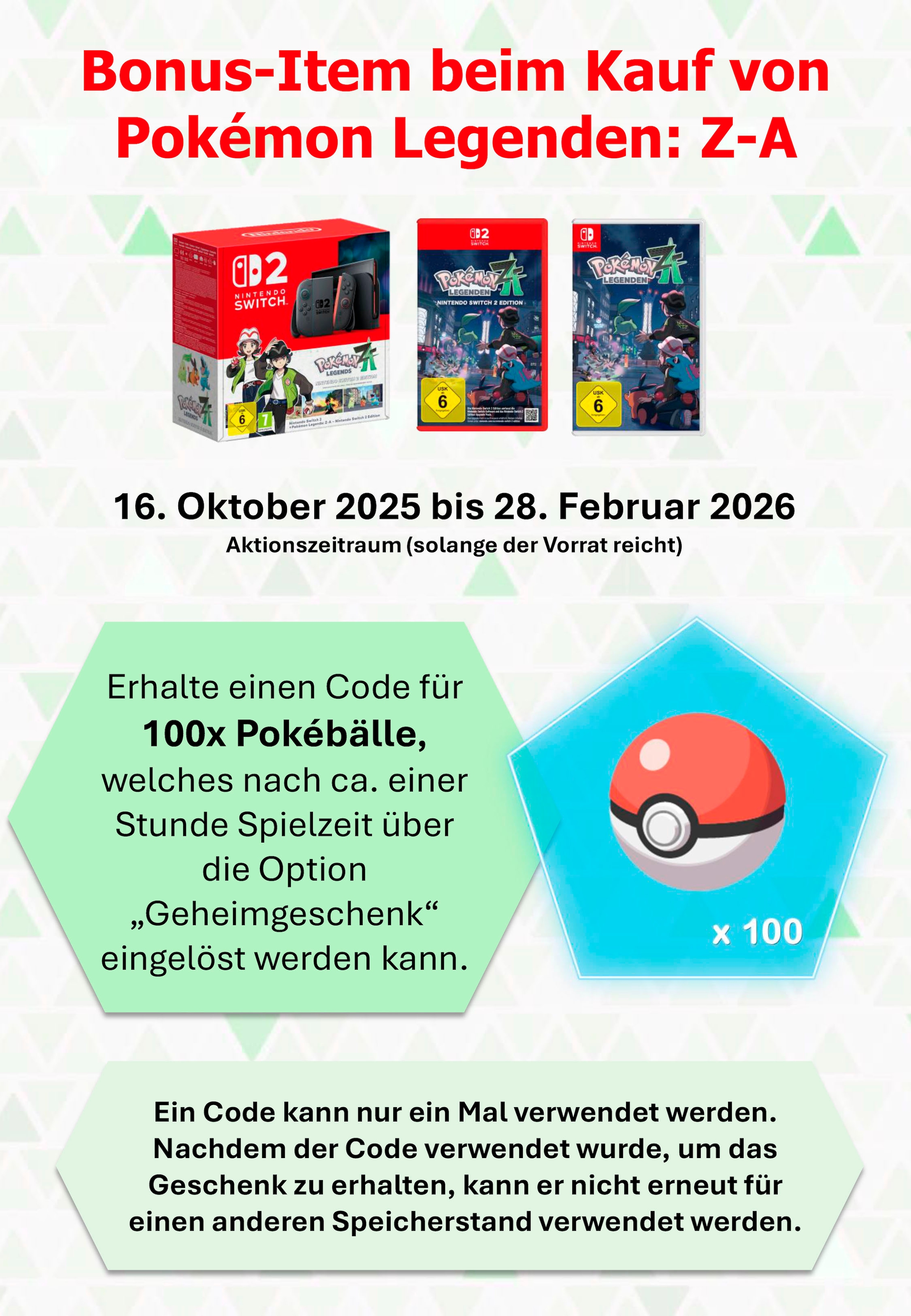 Nintendo Switch Logiciel de jeu »Pokemon-Legenden: Z-A« Nintendo Switch