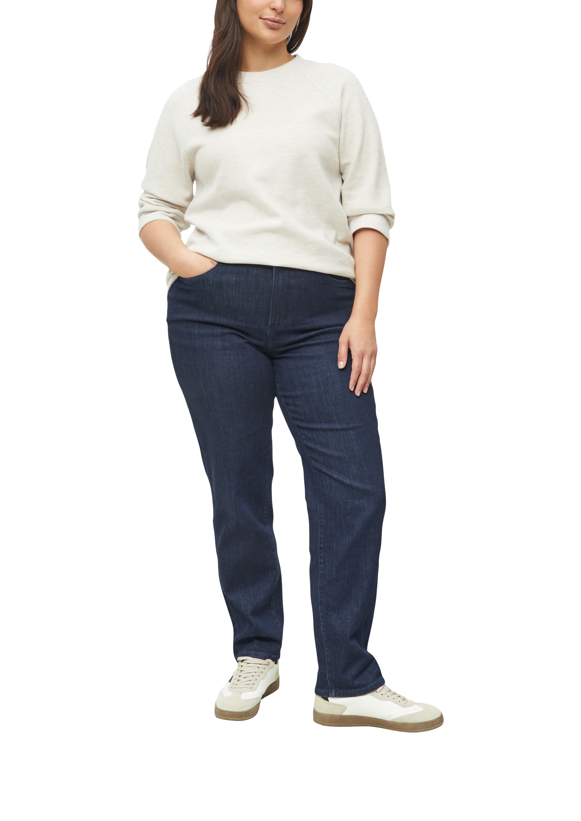 s.Oliver CURVE Sweat-shirt , 3/4-Arm, mit Rundhals / Grosse Grösse
