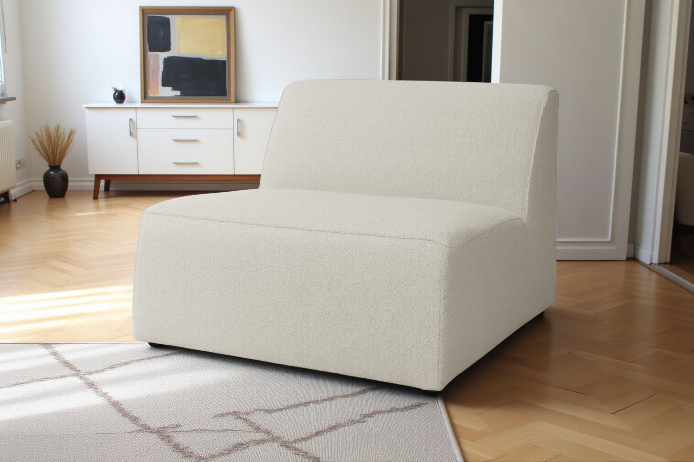 GOODproduct Élément central de canapé »Koa, Sofamodul, passend zur Serie KOA,« in Webstoff, weicher Lounge-Sitzkomfort