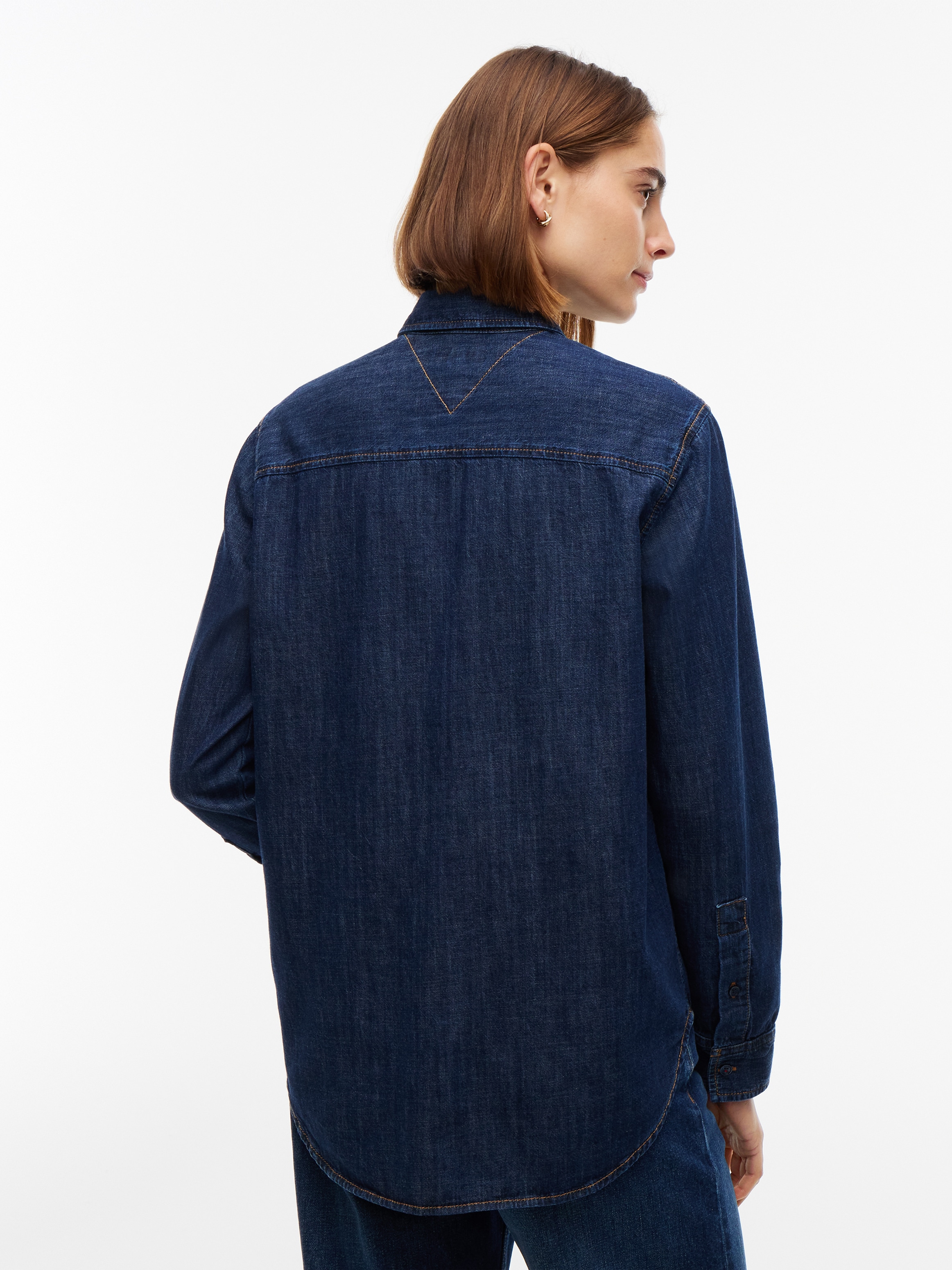 Tommy Hilfiger Blouse en jean »RELAXED SHIRT MYF« coton, coupe décontractée