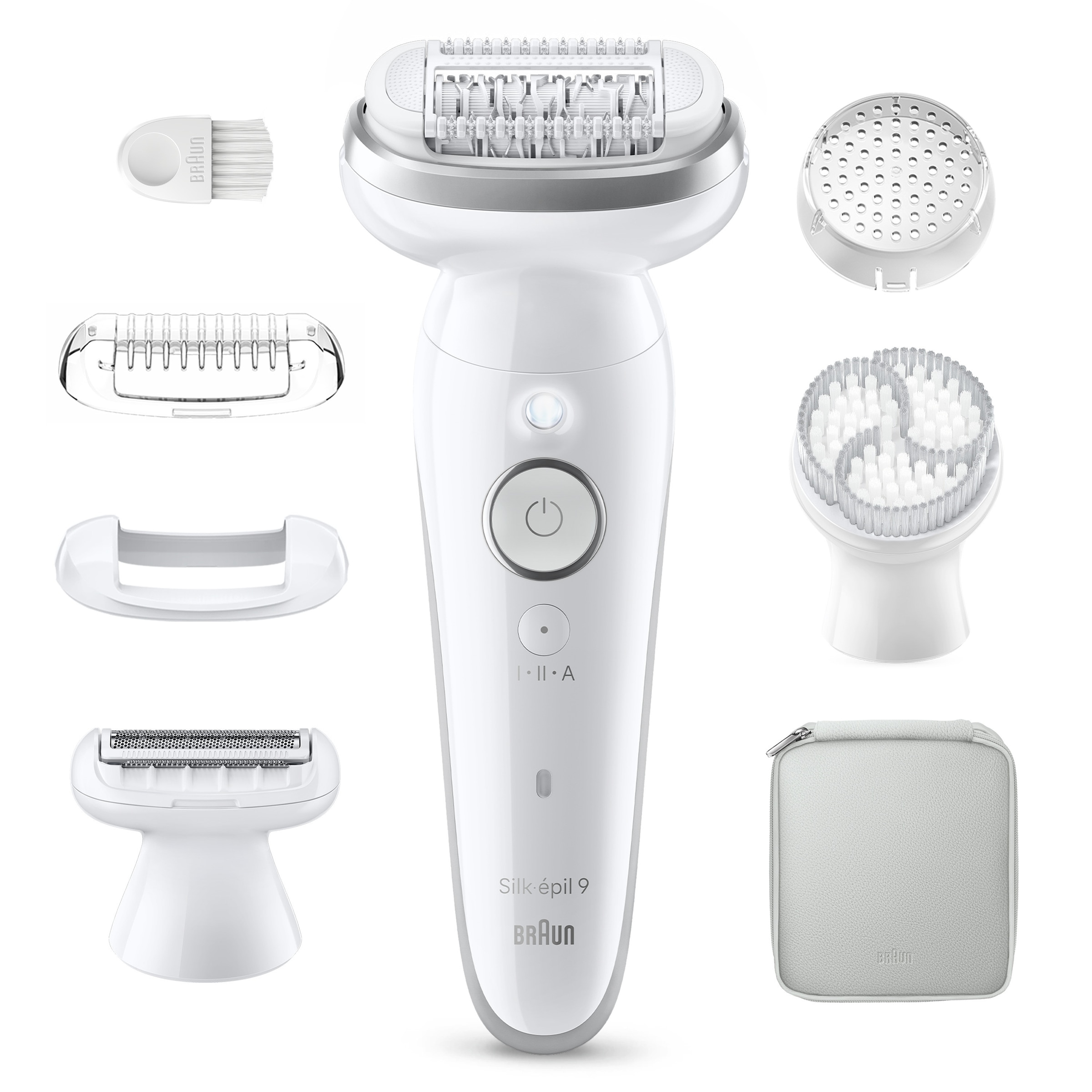 Braun Épilateur »Silk-épil 9 SES9-061« Wet & Dry, Rasieraufsatz, inkl. Trimmeraufsatz und Peelingbürste