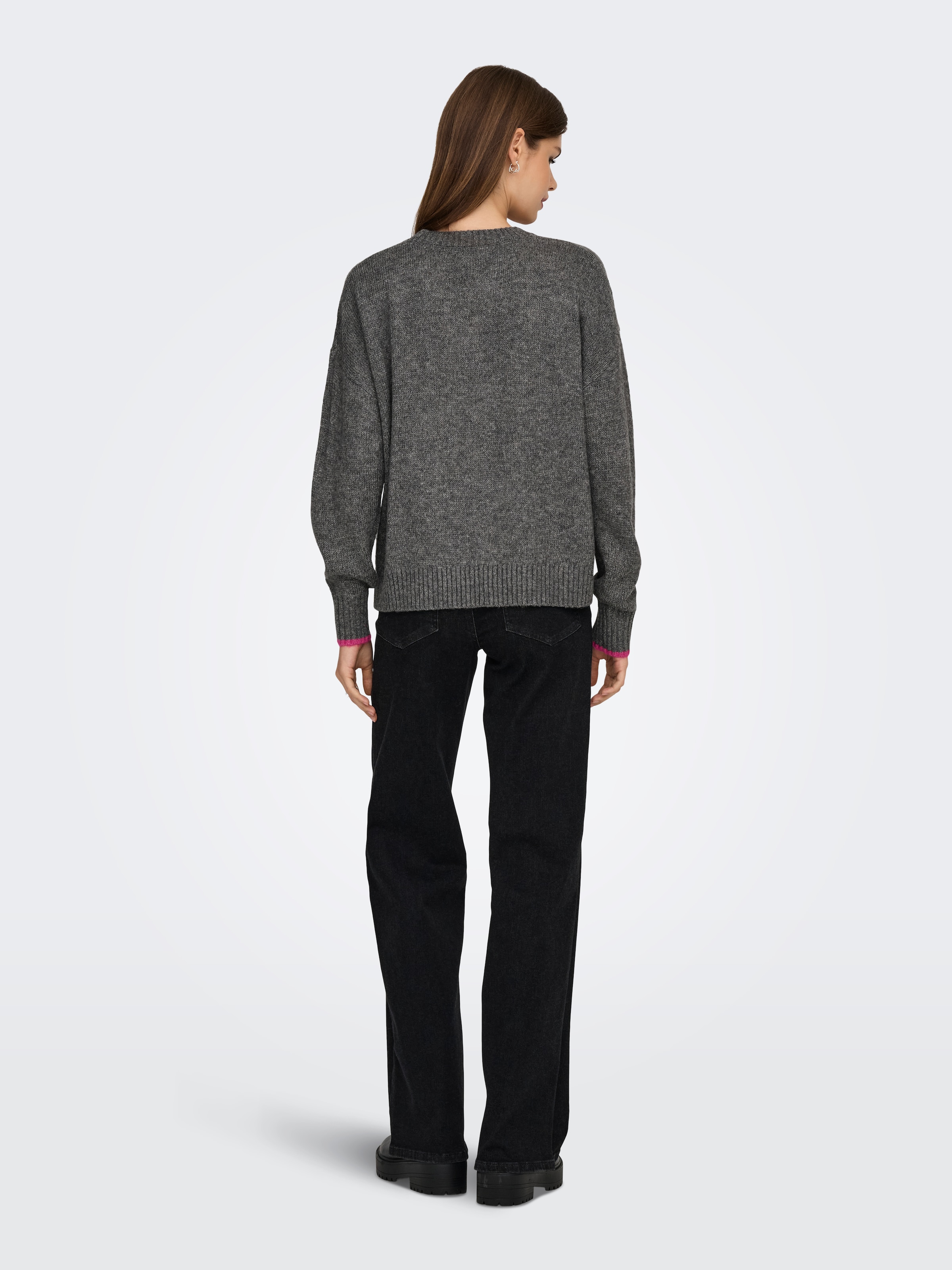 ONLY Pull à col rond »ONLNEW AMOUR LS TEXT O-NECK CS KNT«