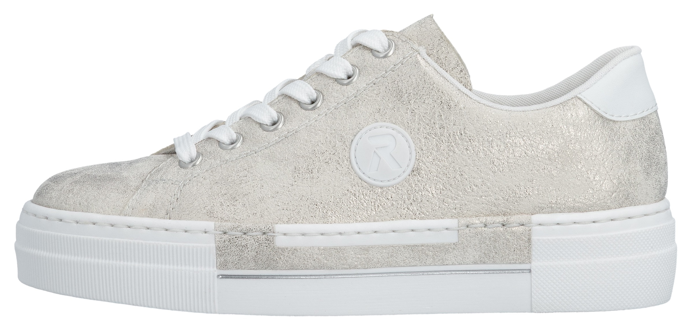 Rieker Sneakers  , Freizeitschuh, Halbschuh, Schnürschuh mit Plateausohle
