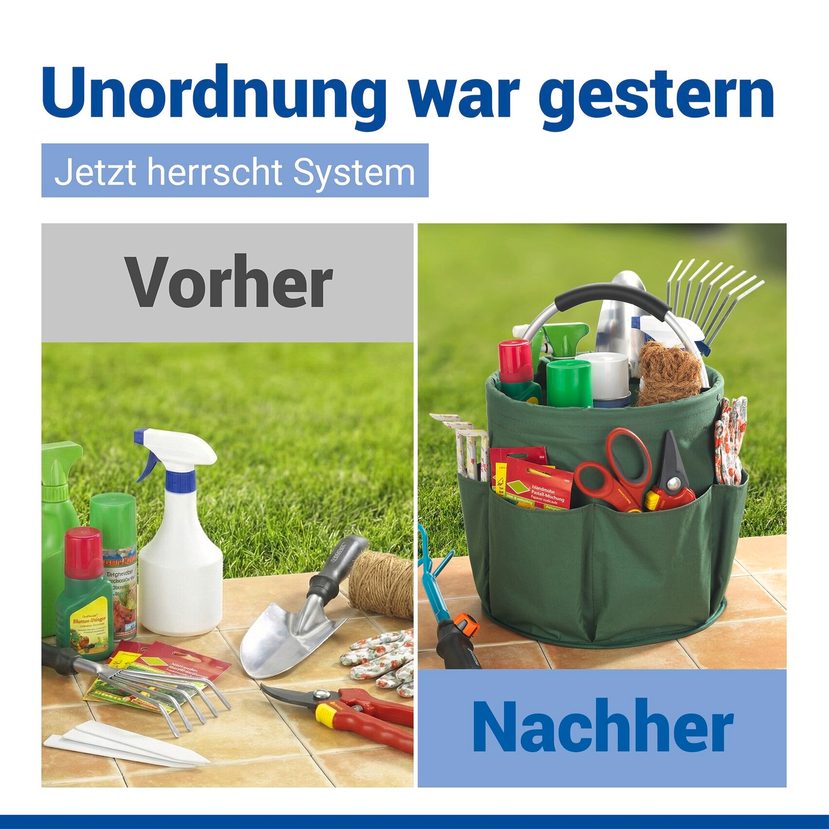Maximex Organizer »Universal-Reinigungs-Caddy« Allzweckkorb mit 6 Aussentaschen, ideal für Haushalt, Garten & Camping