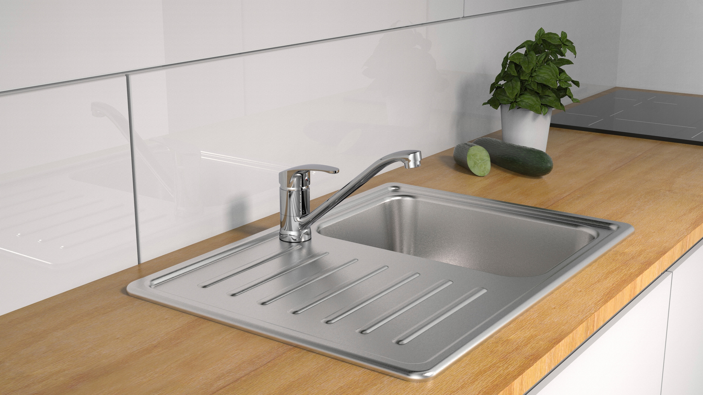 Schütte Spültischarmatur »CELLINO« 360° schwenkbarer Wasserhahn, Mischbatterie, Spültischarmatur in Chrom