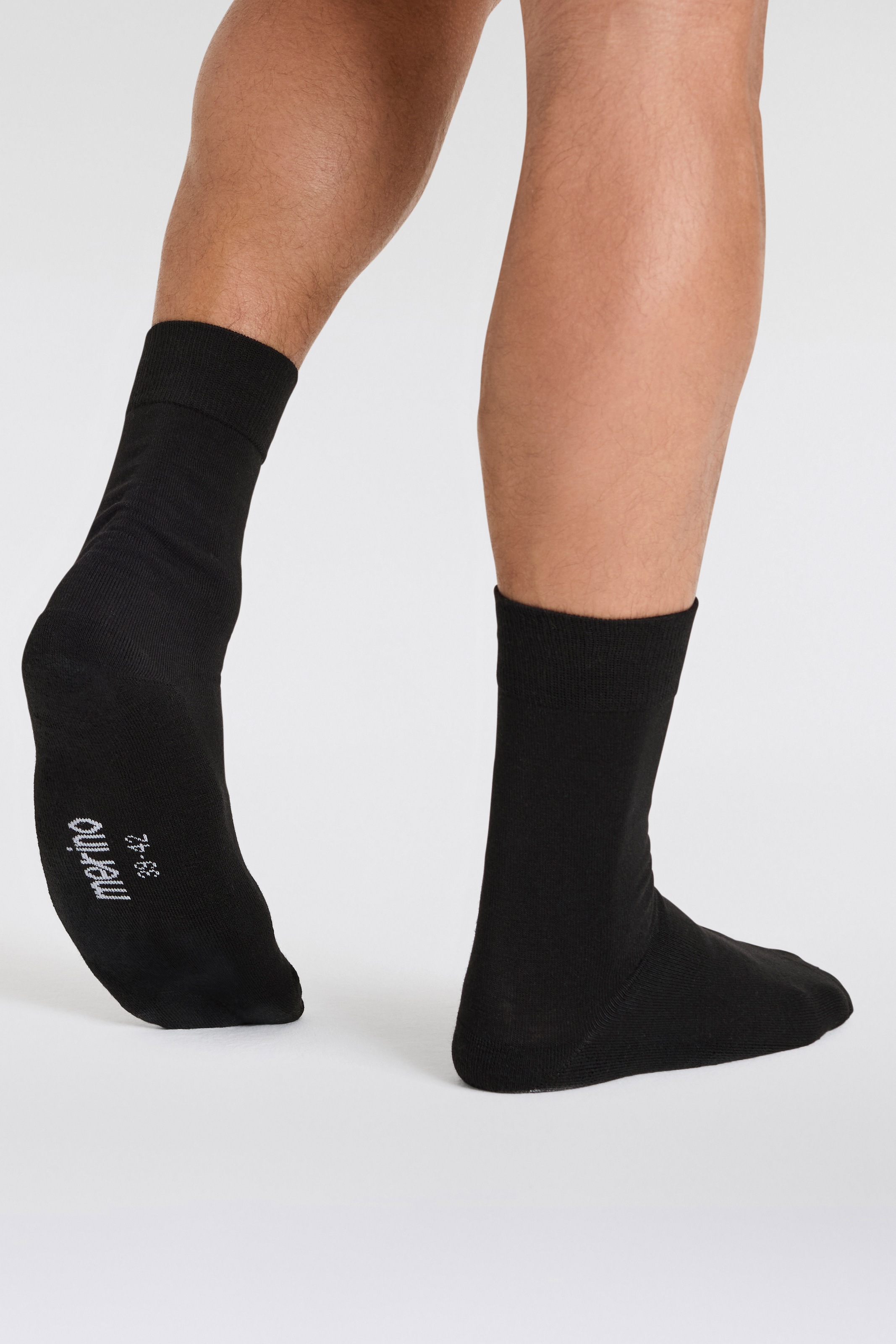 Apollo Basicsocken 3er Pack,  Unisex mit Stickerei und weichen Merinowoll-Anteil