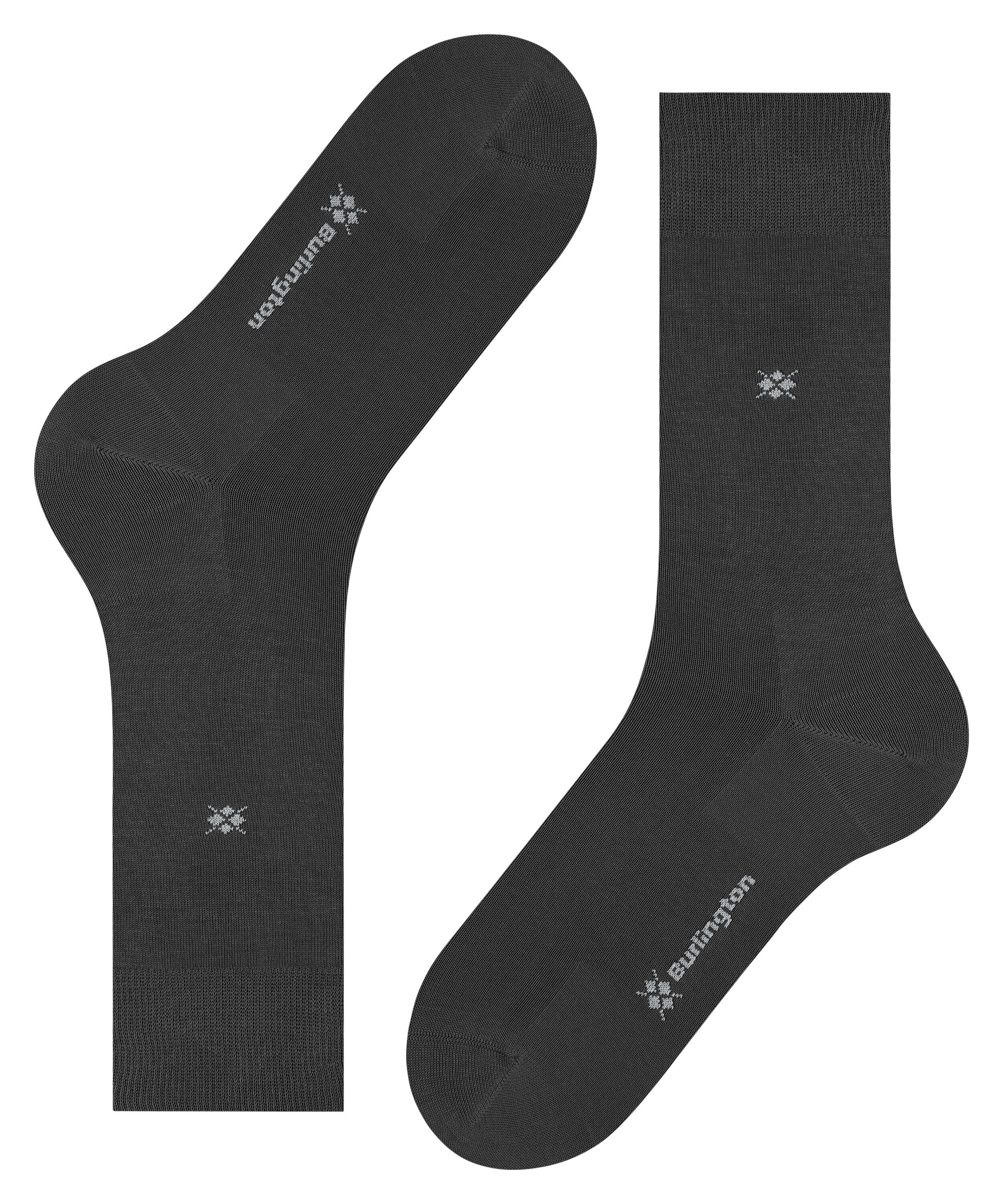 Burlington Socken »Dublin« unifarben, Einheitsgrösse 40-46, Burlington-Logo