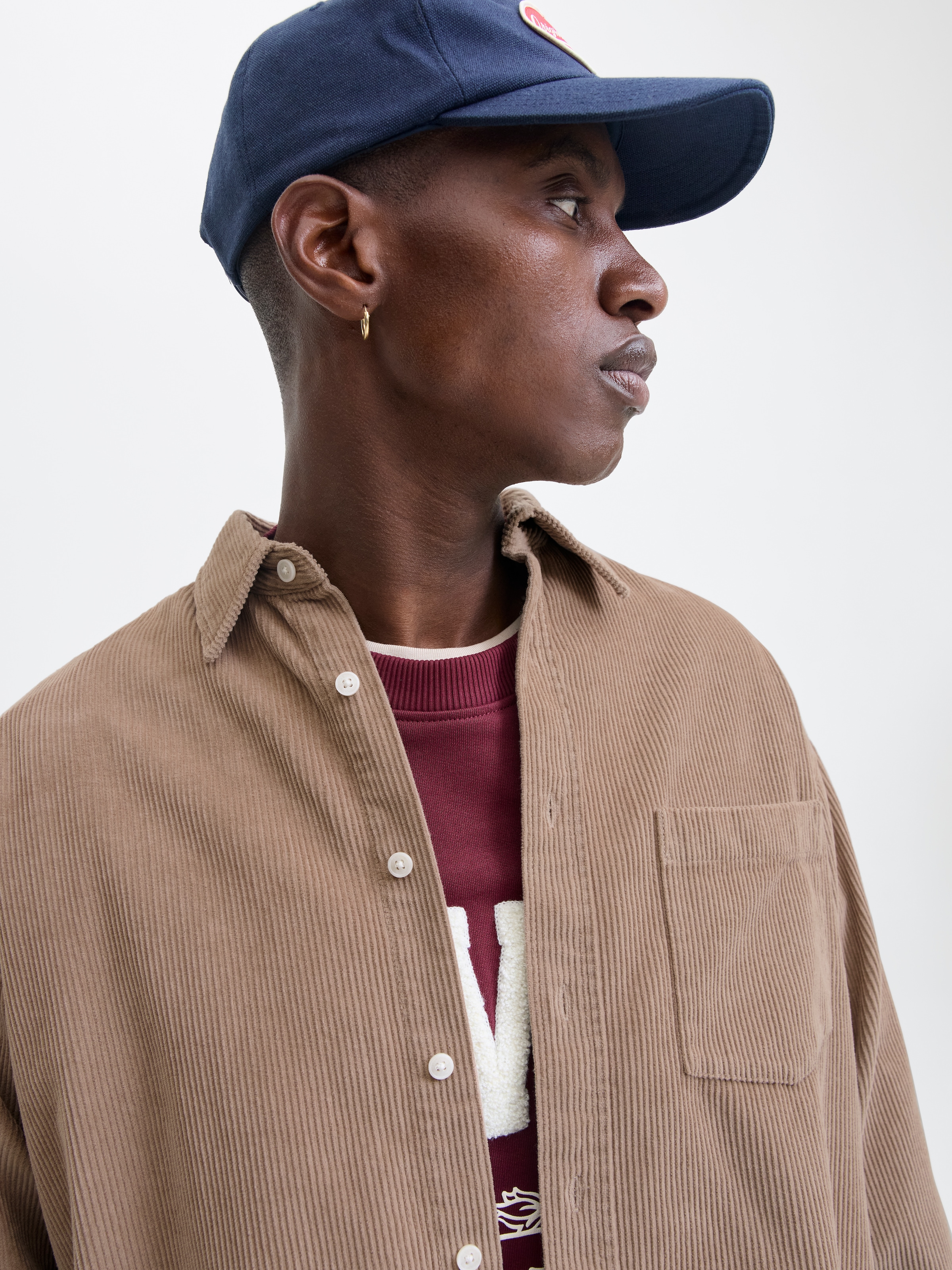 Jack & Jones Chemise à manches longues »JORINWOOD OVERSIZED CORD SHIRT LS«