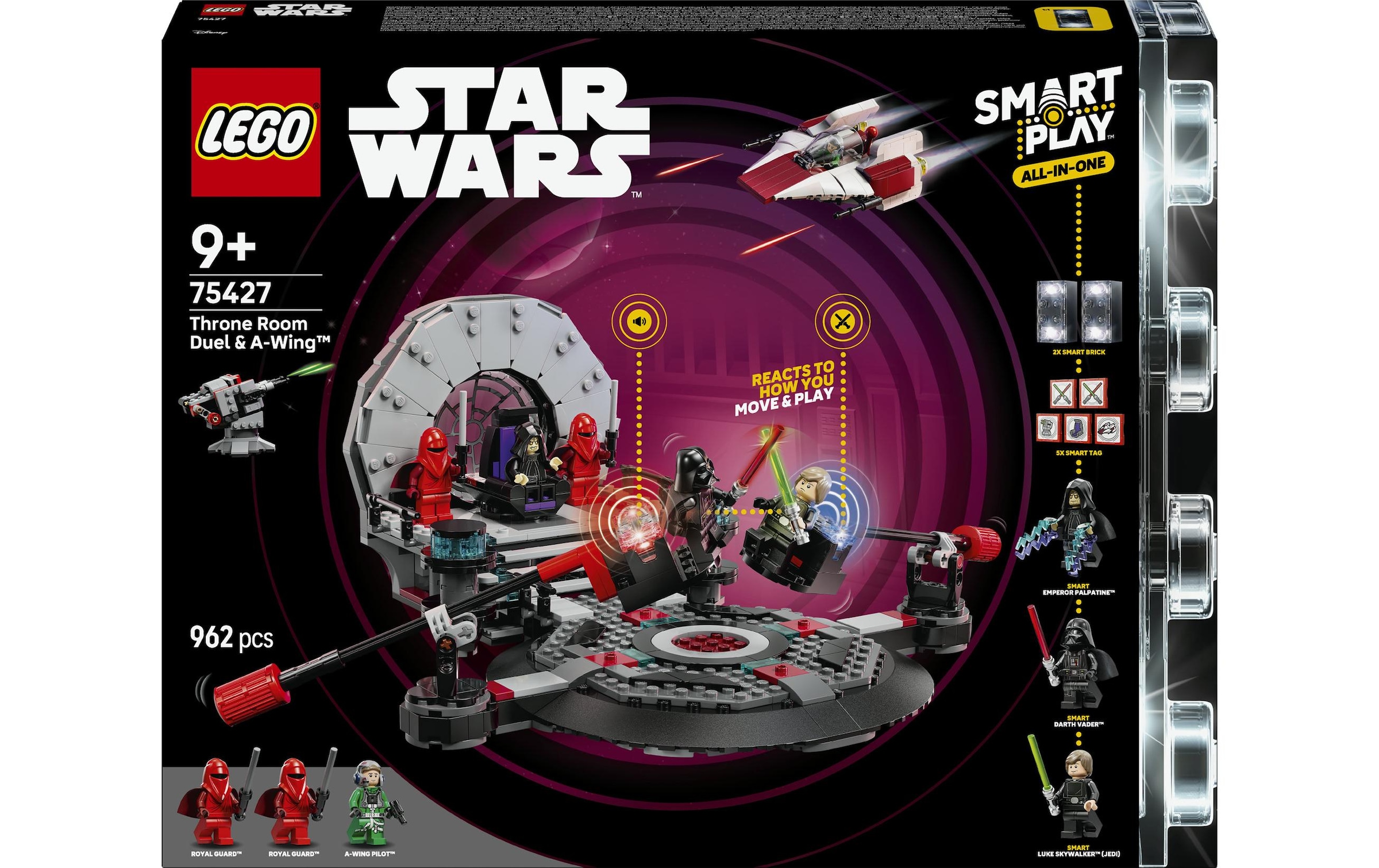 LEGO® Pions de construction »SMART Play: A-Wing und das Duell im Thronsaal (75427), LEGO Star Wars™« inklusive SMART Brick; mit Licht- und Soundeffekten