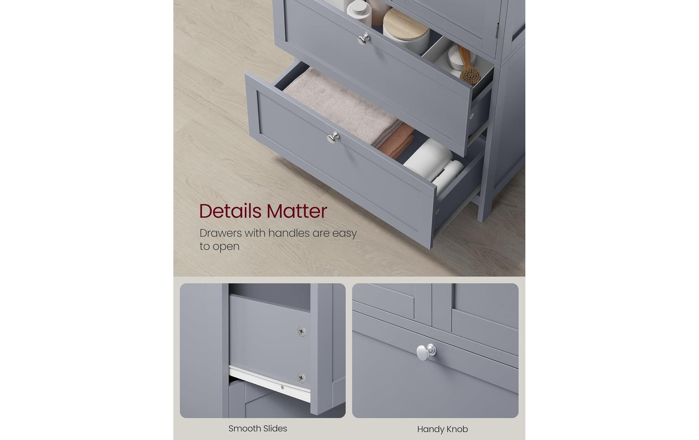 VASAGLE Kommode »in Landhausstil 60 x 110 cm«