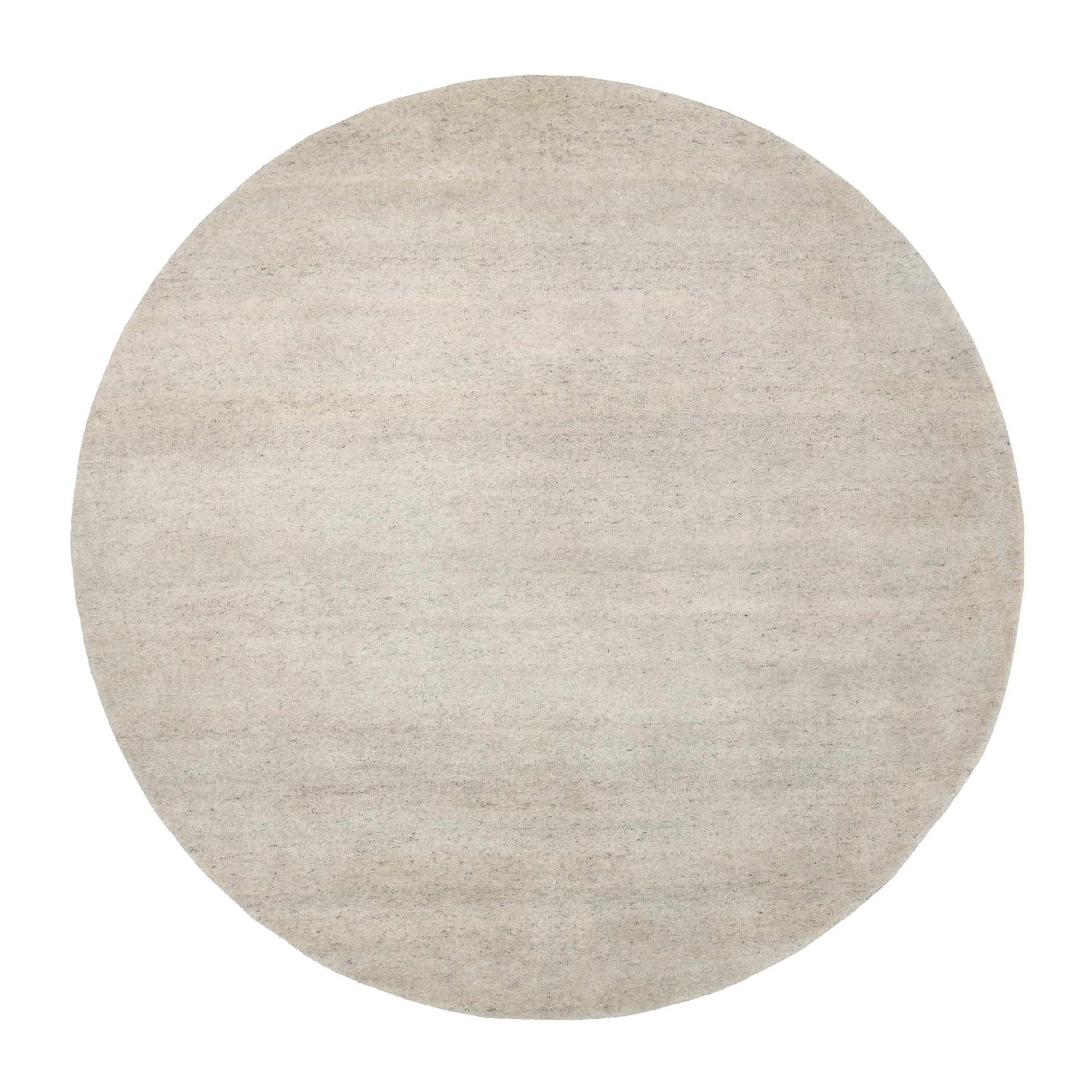 OCI DIE TEPPICHMARKE Wollteppich »ESEMPIO UNI MELANGE« rund 18 mm Höhe reine Wolle, handgeknüpft, hochwertig verarbeitet