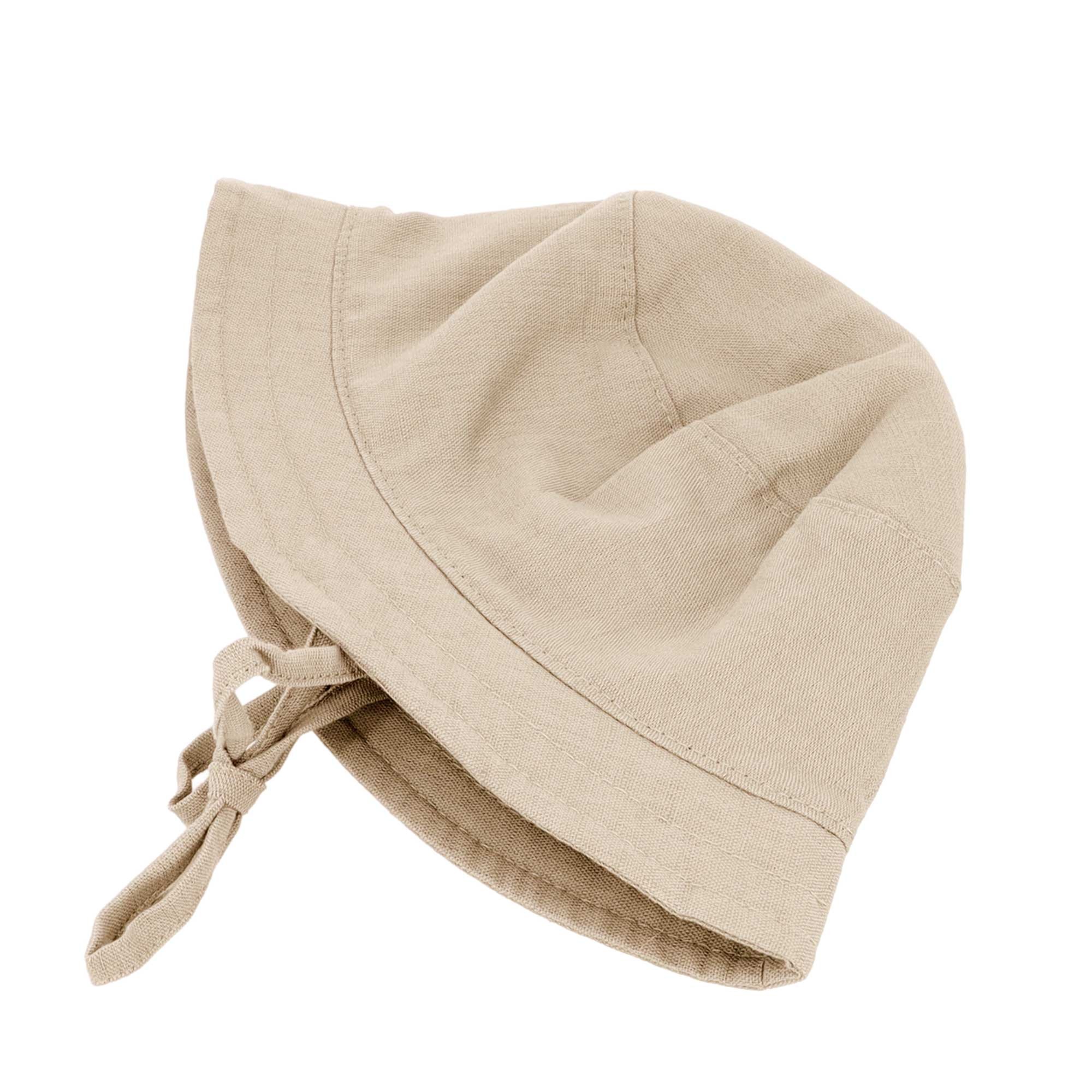 MAXIMO Fischerhut 1 Stk. Beigemeliert, Leinenoptik, UV50, Baby-Boy