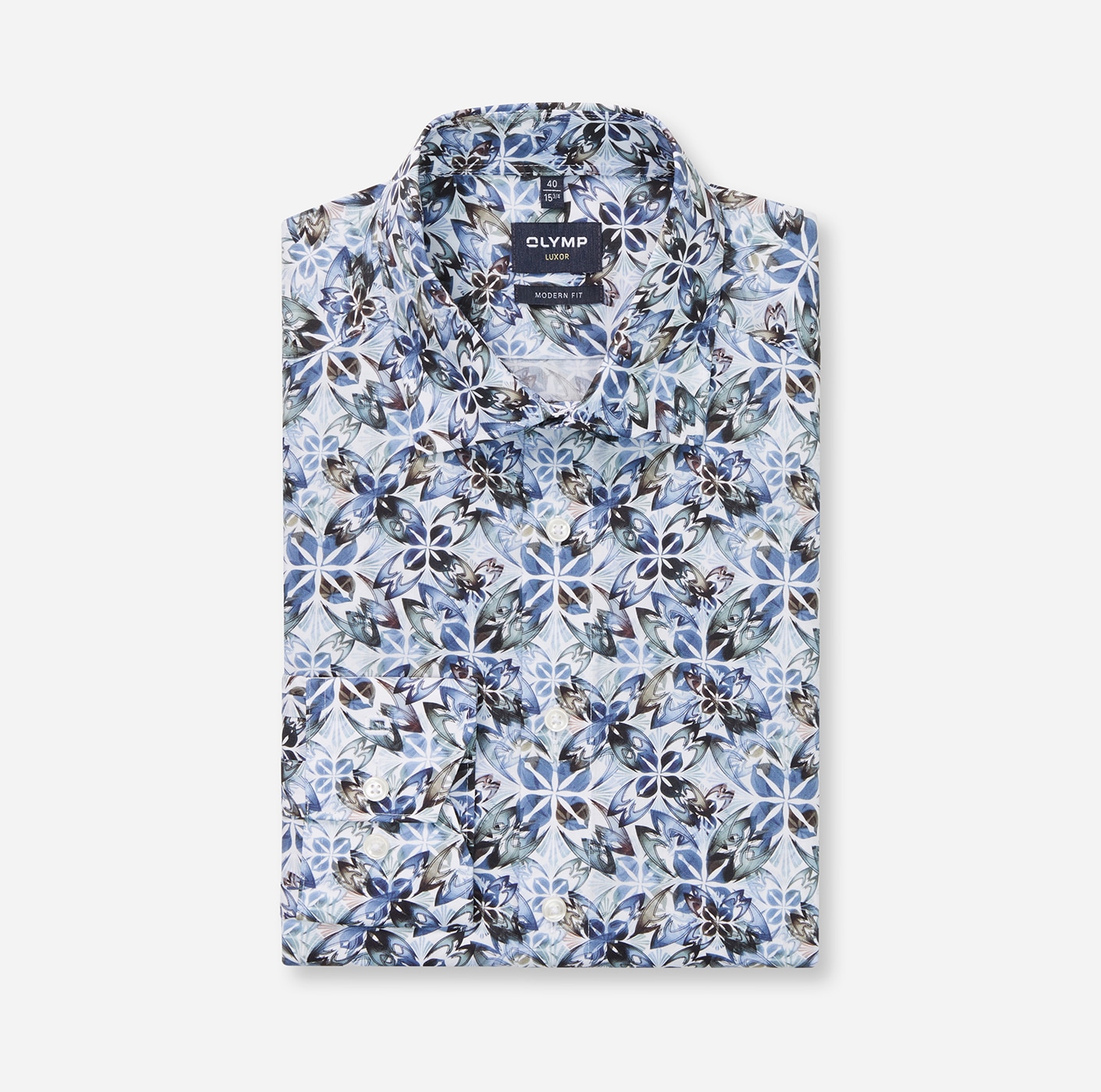 OLYMP Langarmhemd »Luxor modern fit« modern fit, New Kentkragen, Business Hemd