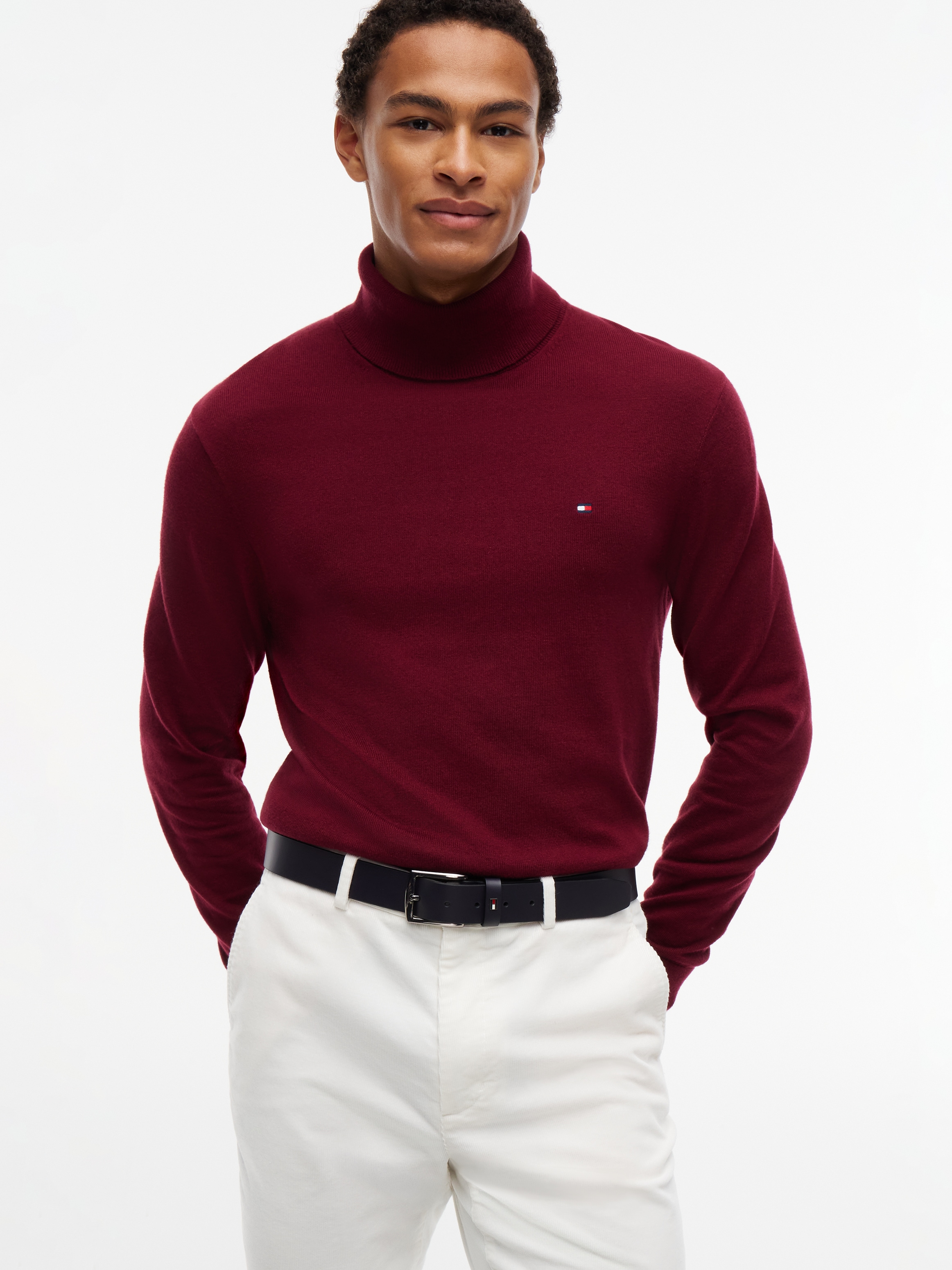 Tommy Hilfiger Ceinture en cuir »DENTON« Coupe régulière et taille ajustable