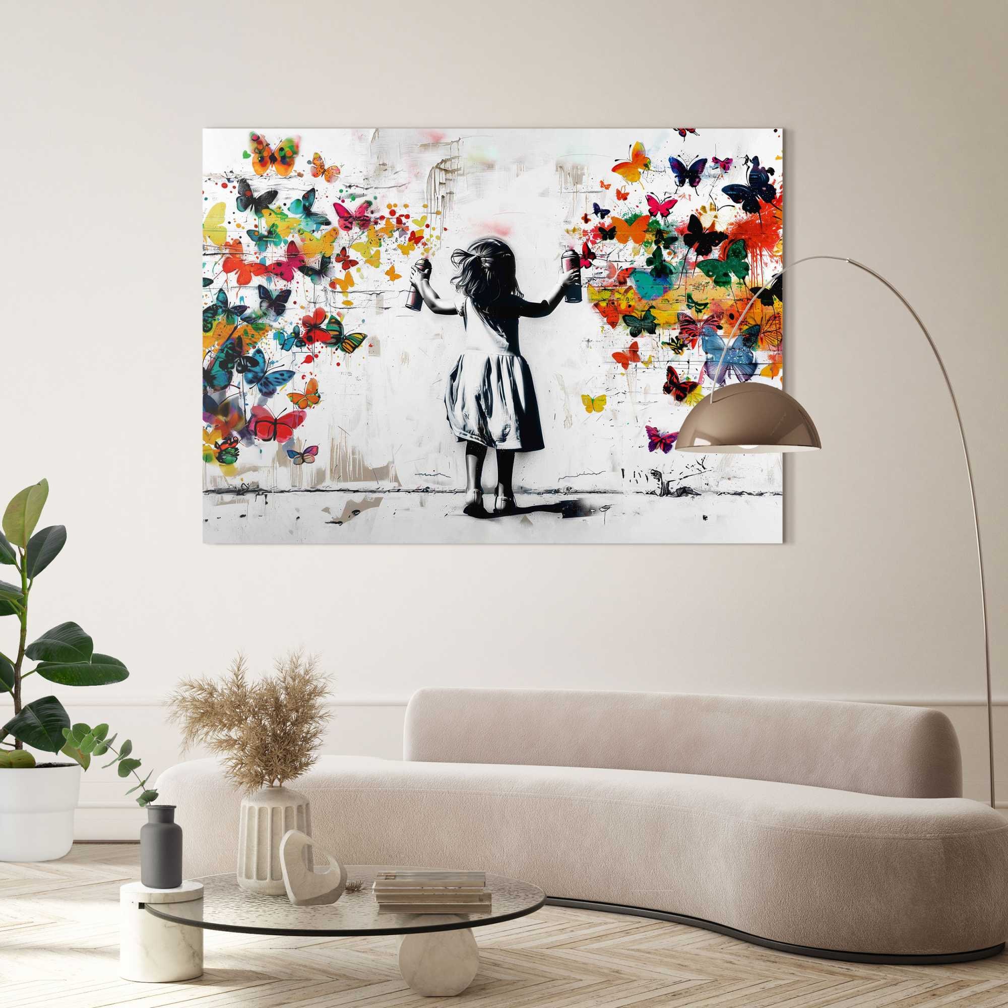 Reinders! Deco-Panel »Graffiti-Blumen« Teenager Zimmer - Mehrfarbig - MDF - Street Art - 140x100 cm