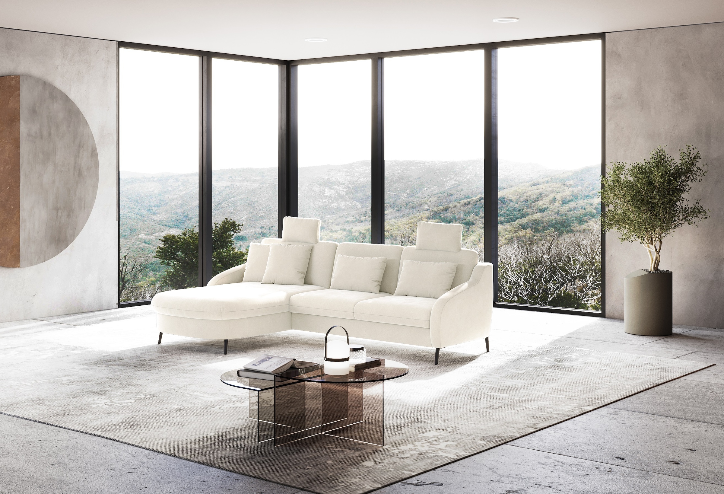 sit&more Ecksofa »Soul L-Form« wahlweise mit Bettfunktion