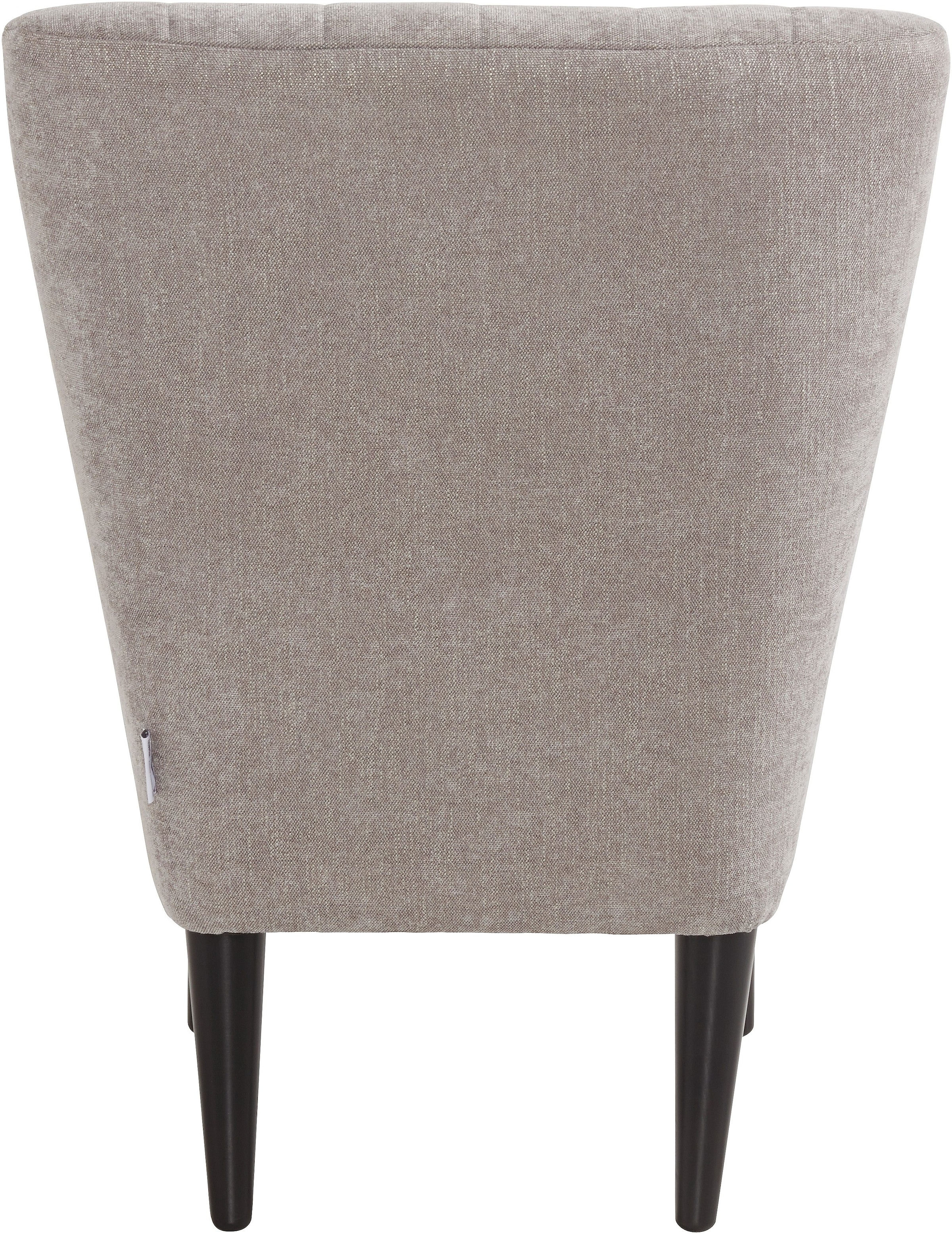 ATLANTIC home collection Cocktailsessel »Jan« mit Wellenunterfederung, Massivholzfüsse