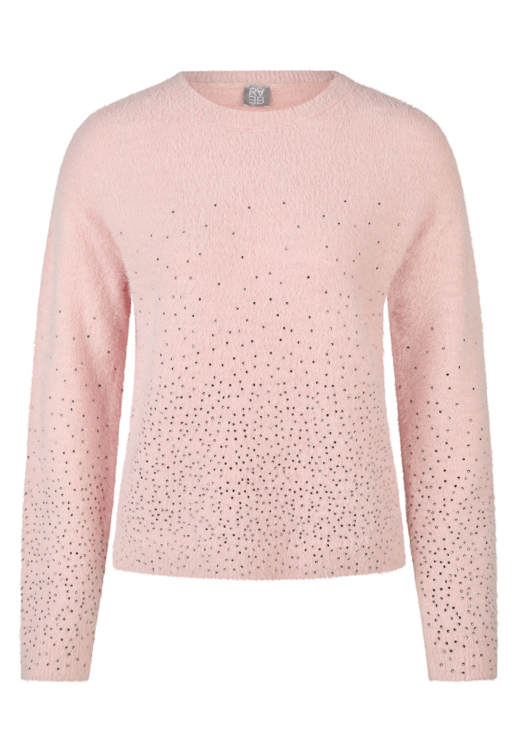 Rabe Pull en tricot mit Glitzersteinen / Woll-Anteil