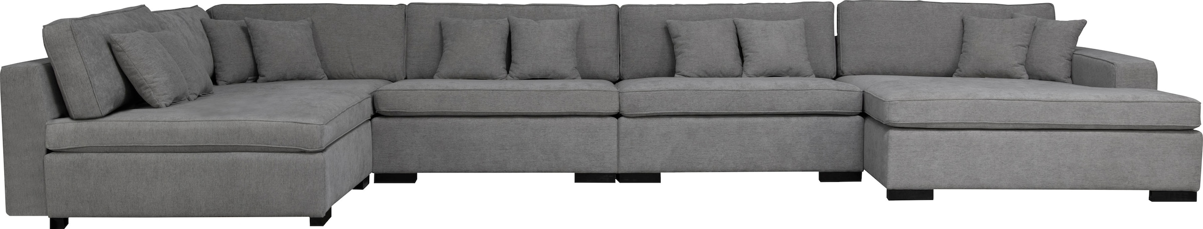 Home affaire Paysage de salon »Skara XXL U-Form« Lounge-Sofa XXL mit Federkern-Polsterung, in vielen Bezugsvarianten