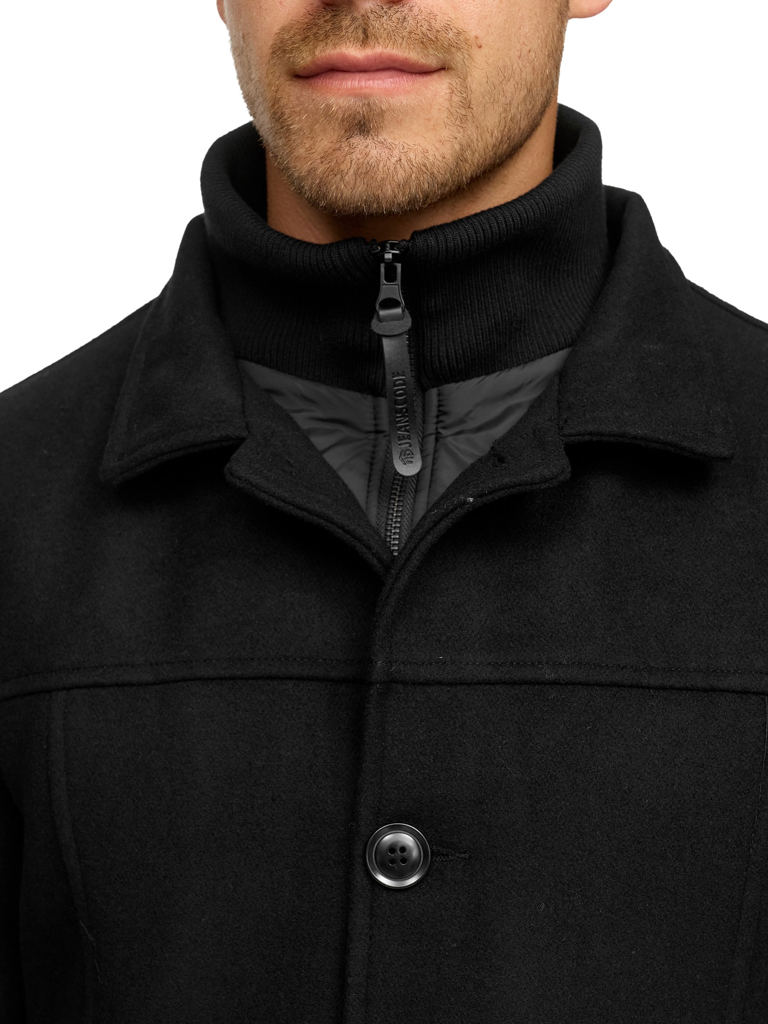 Indicode Veste en laine »INLunik« ohne Kapuze