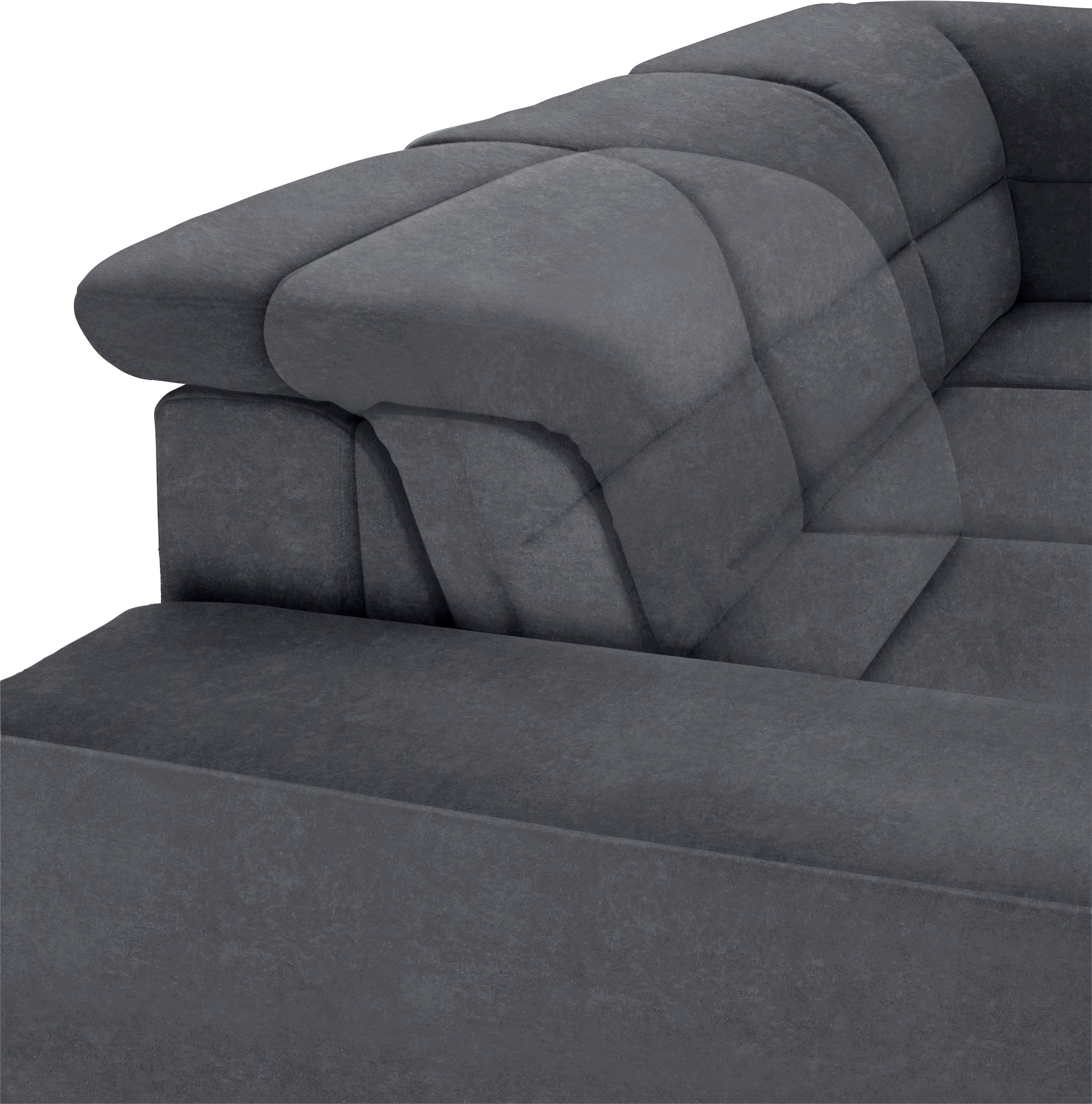 sit&more Canapé d'angle »Mariola L-Form« mit Federkern und Ottomane, inklusive Sitztiefenverstellung