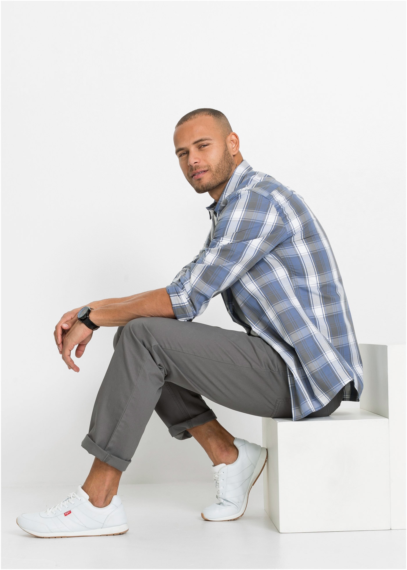 bonprix Pantalon à enfiler »Regular Fit Schlupfhose mit Komfortbund, Straight (2er Pack)«  Regular Fit Schlupfhose mit Komfortbund, Straight (2er Pack)