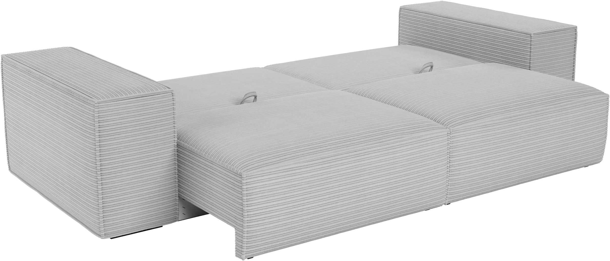 Trends by HG Canapé Big »CONOR« fonction couchage + coffre de lit