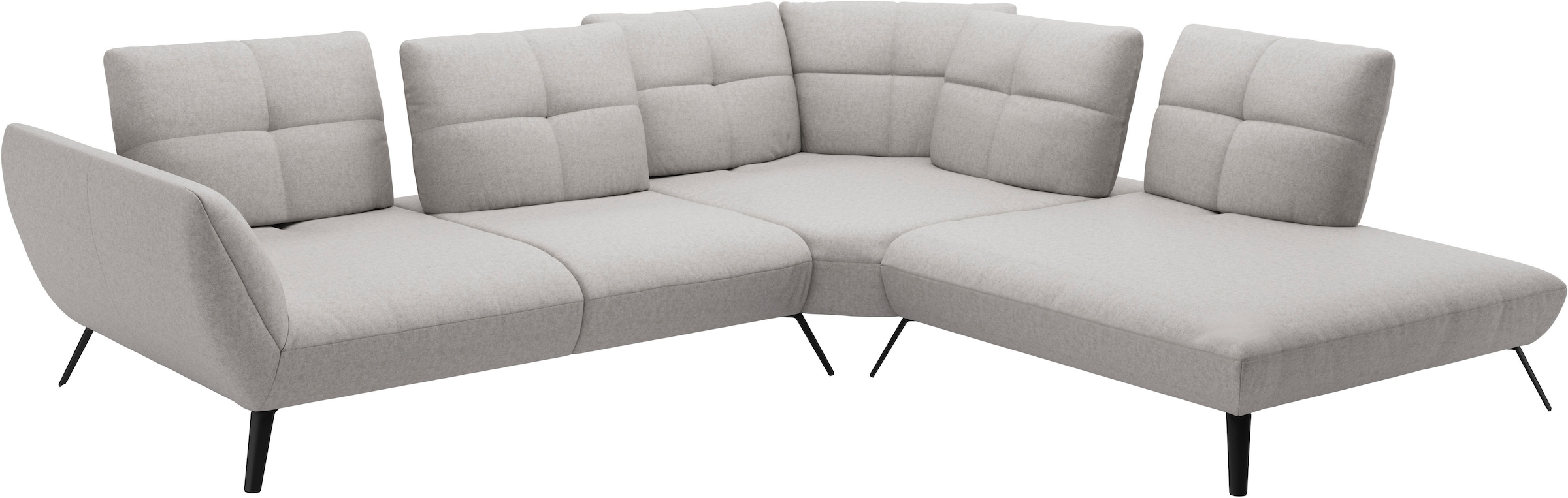 PLACES OF STYLE Ecksofa »Mikado L-Form« inkl. Sitztiefenverstellung und Armteilverstellung