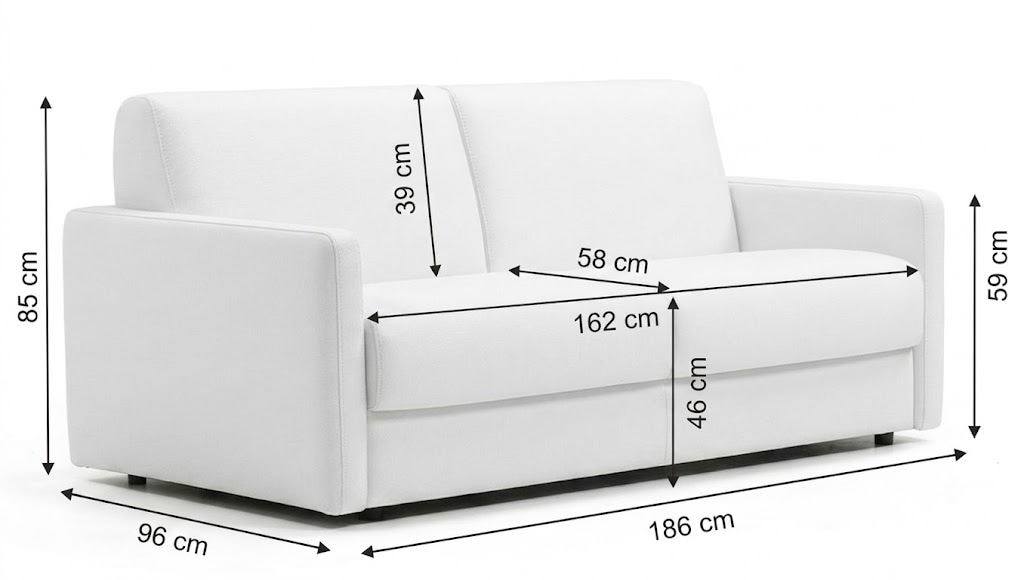 Egoitaliano Schlafsofa »Moby Designsofa - 2-Sitzer mit Dauerschlaffunktion« Made in Italy, Luxus-Microfaser & hoher Liegekomfort, 140x190 cm