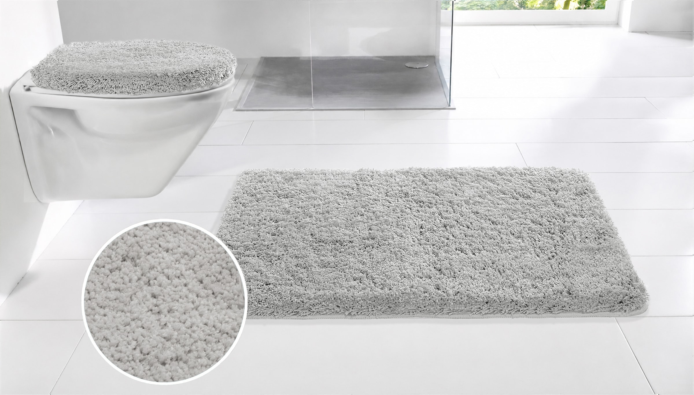 GOODproduct Badematte »Sanremo Premium, Badvorleger, Badezimmer Teppich, sehr weich« Höhe 35 mm rutschhemmend beschichtet fussbodenheizungsgeeignet | schnell trocknend Badteppich, unifarben, rechteckig & als 3-tlg. Set erhältlich