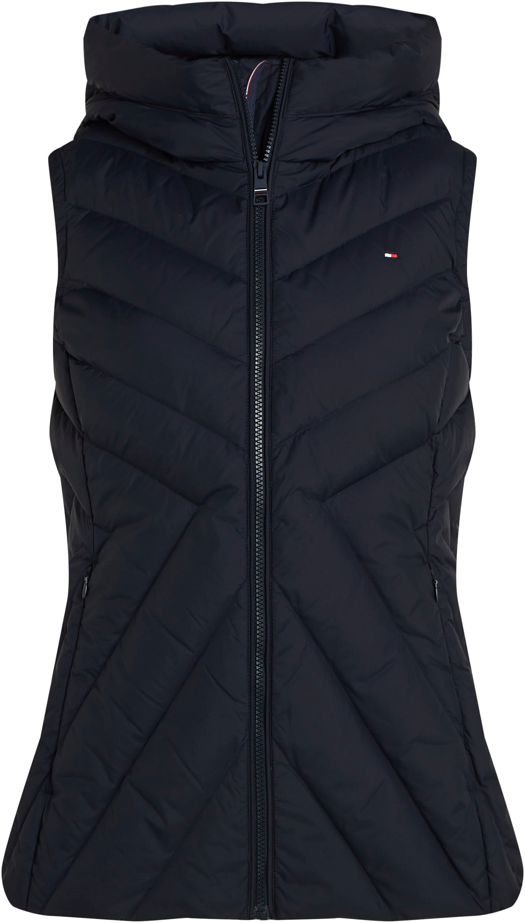 Tommy Hilfiger Gilet matelassé »CHEVRON MW PADDED VEST« mit mittelstarker Wattierung und Tommy Hilfiger Markenlabel