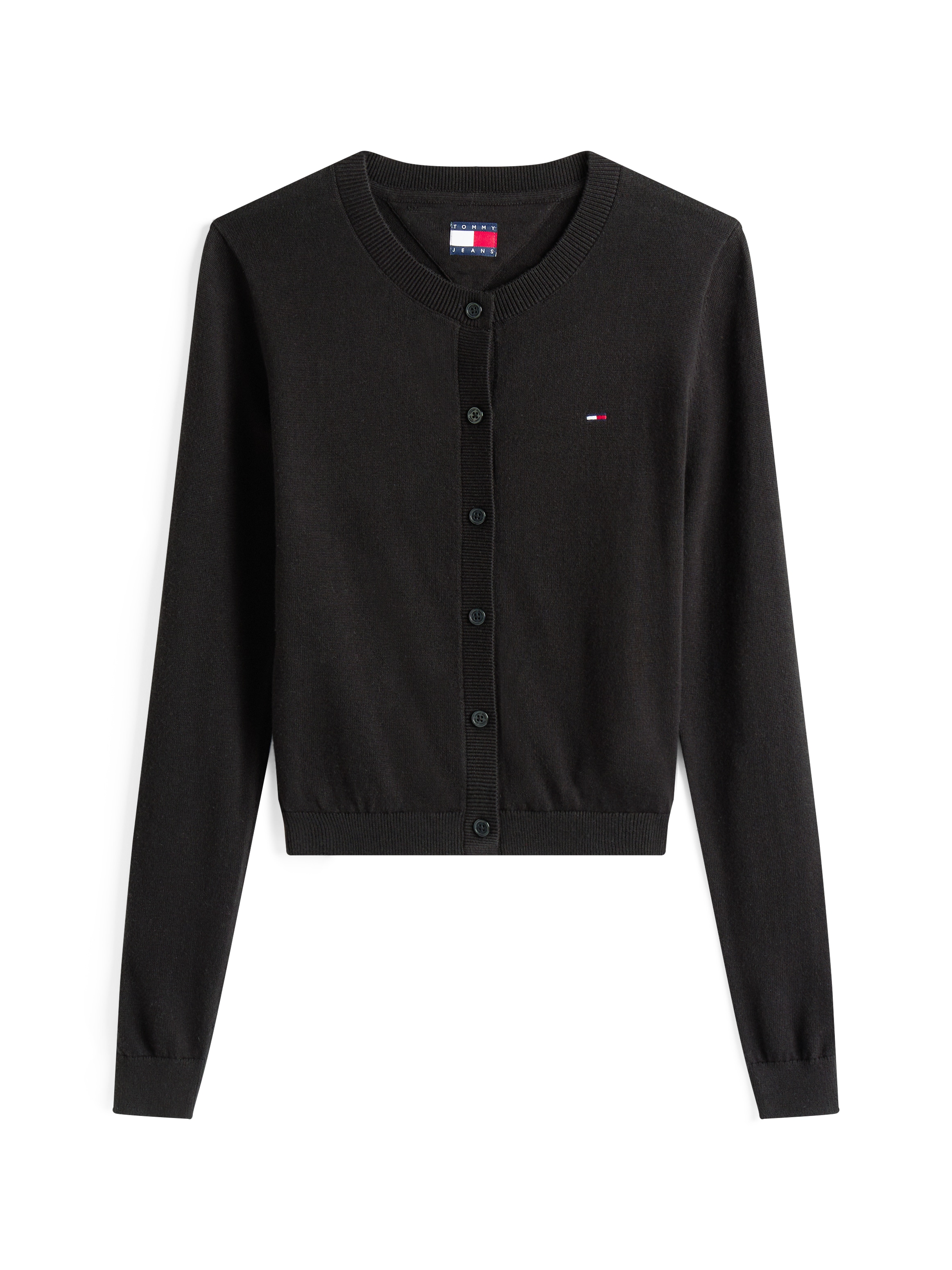 Tommy Jeans Strickjacke »TJW ESSENTIAL CREW NECK CARDIGAN« Baumwolle