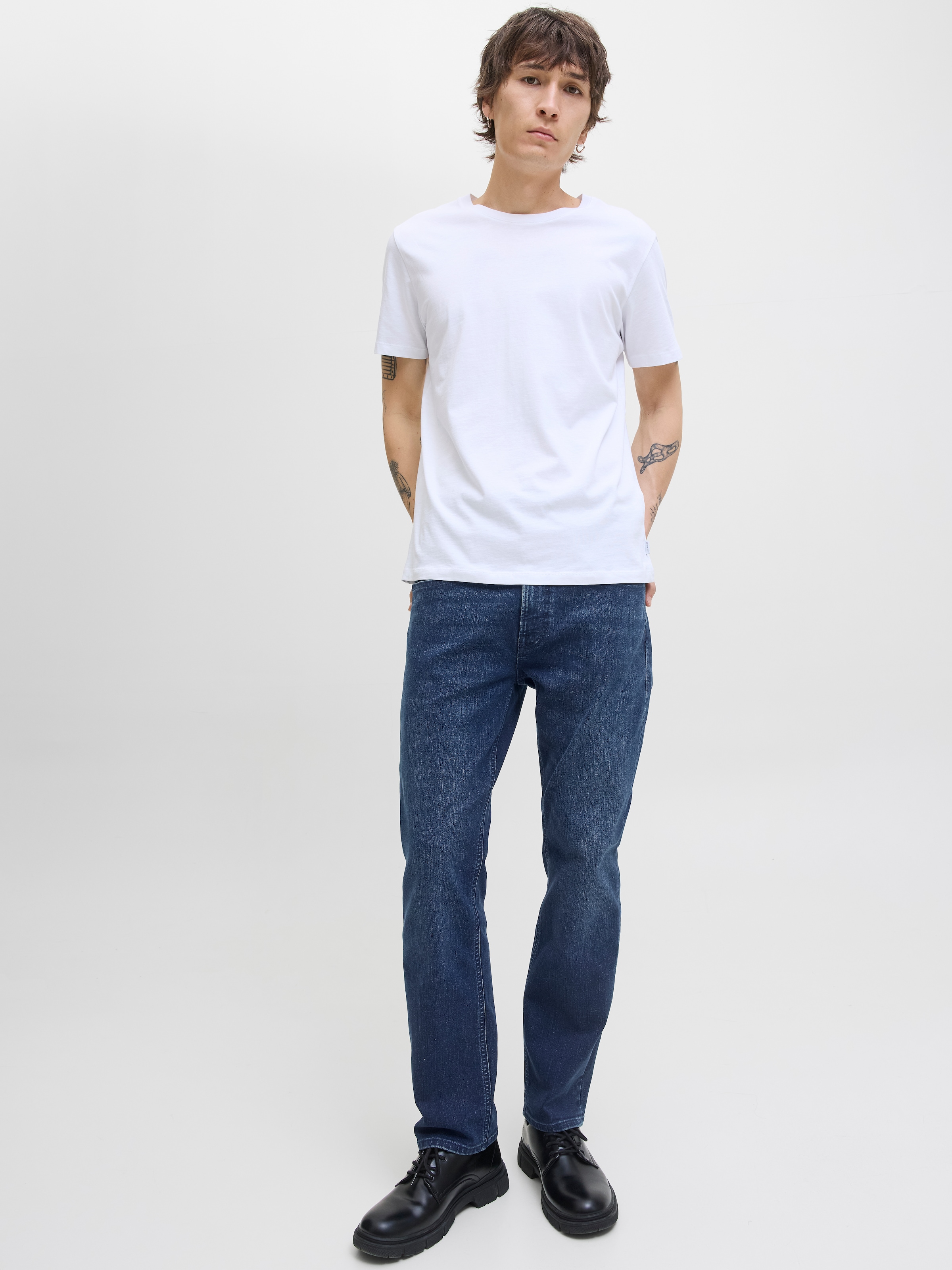 Jack & Jones Jeans droit »JJICLARK JJORIGINAL SQ 2« Baumwollmischung, straight fit