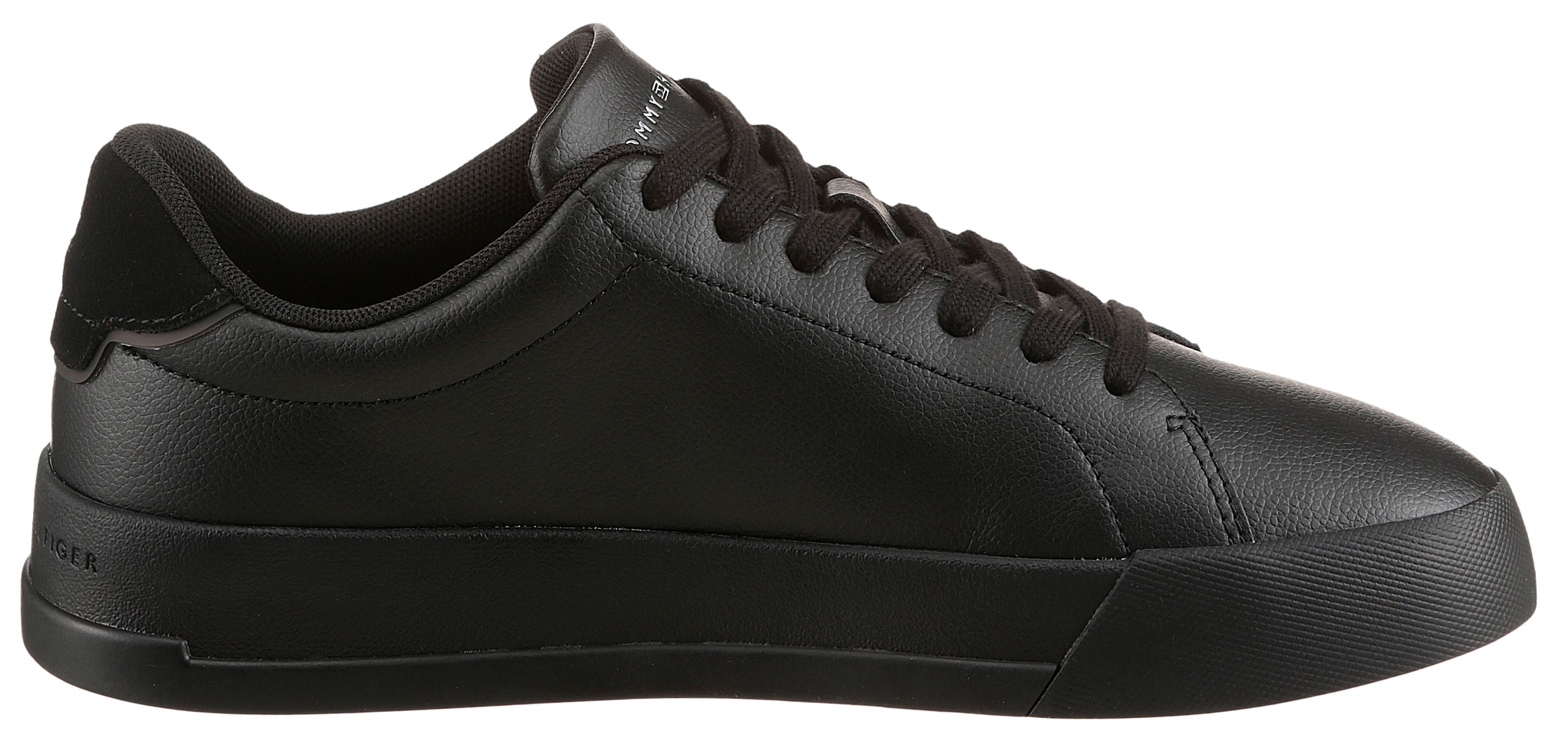 Tommy Hilfiger Sneaker »TH COURT LTH DETAIL ESS«  , Freizeitschuh, Halbschuh, Schnürschuh mit seitlichem Logoschriftzug
