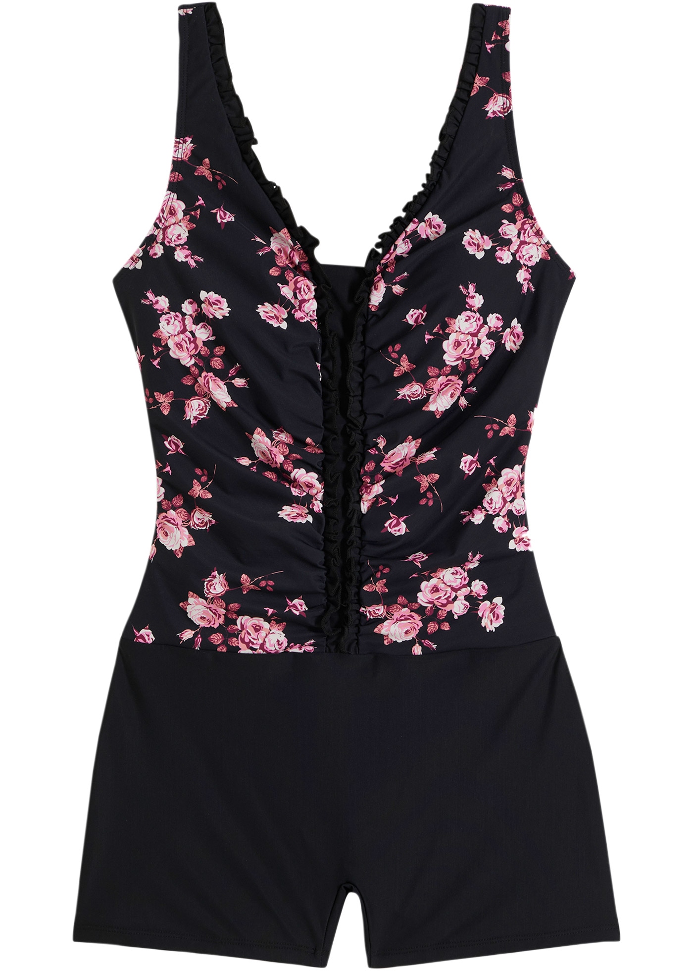 bonprix Maillot de bain 1 cuis mit kleinem Bein, mit Elasthan-Anteil, aus Polyamid