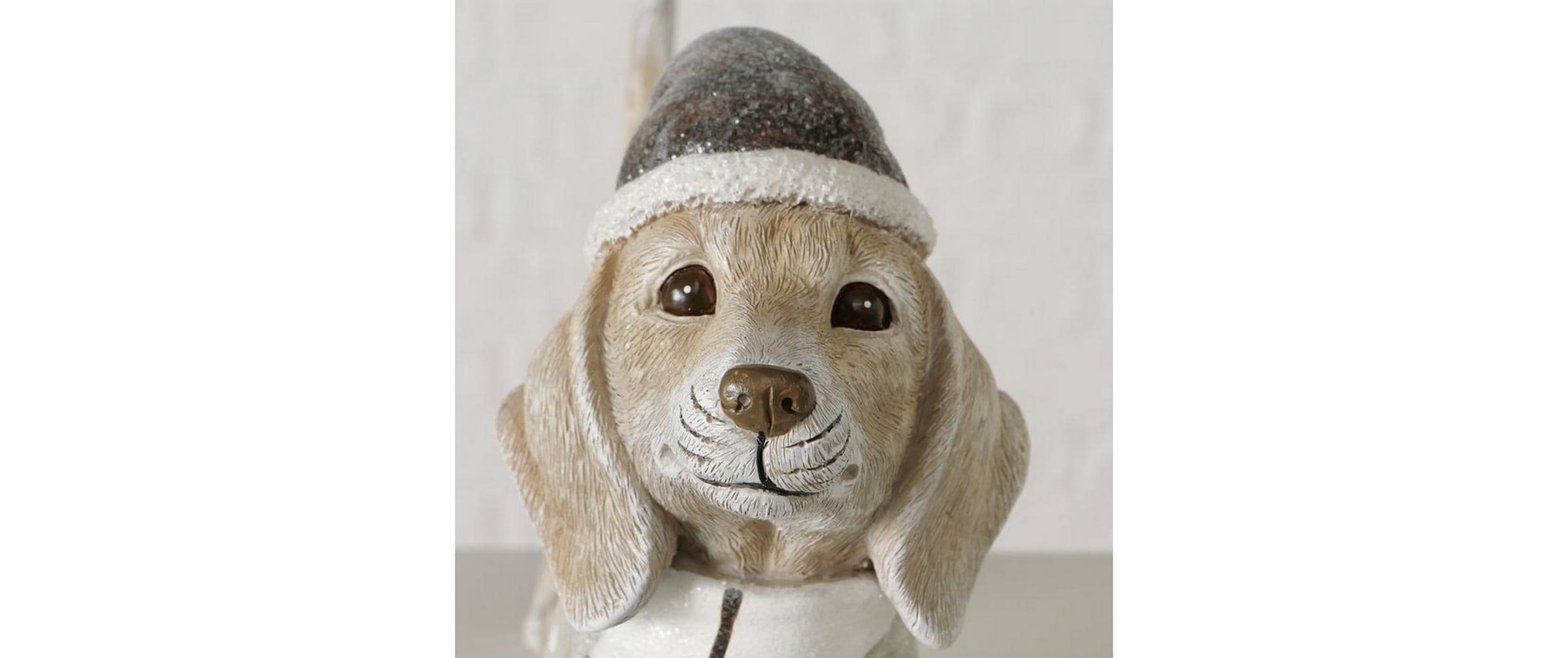 BOLTZE Figurine de Noël »Dekofigur Hund Chesty«