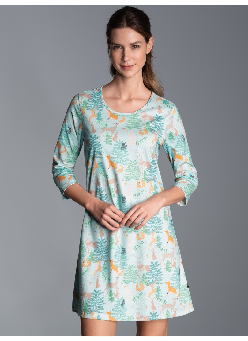 Trigema Chemise de nuit »TRIGEMA Nachthemd mit Allover-Print« 1 cuis tlg.