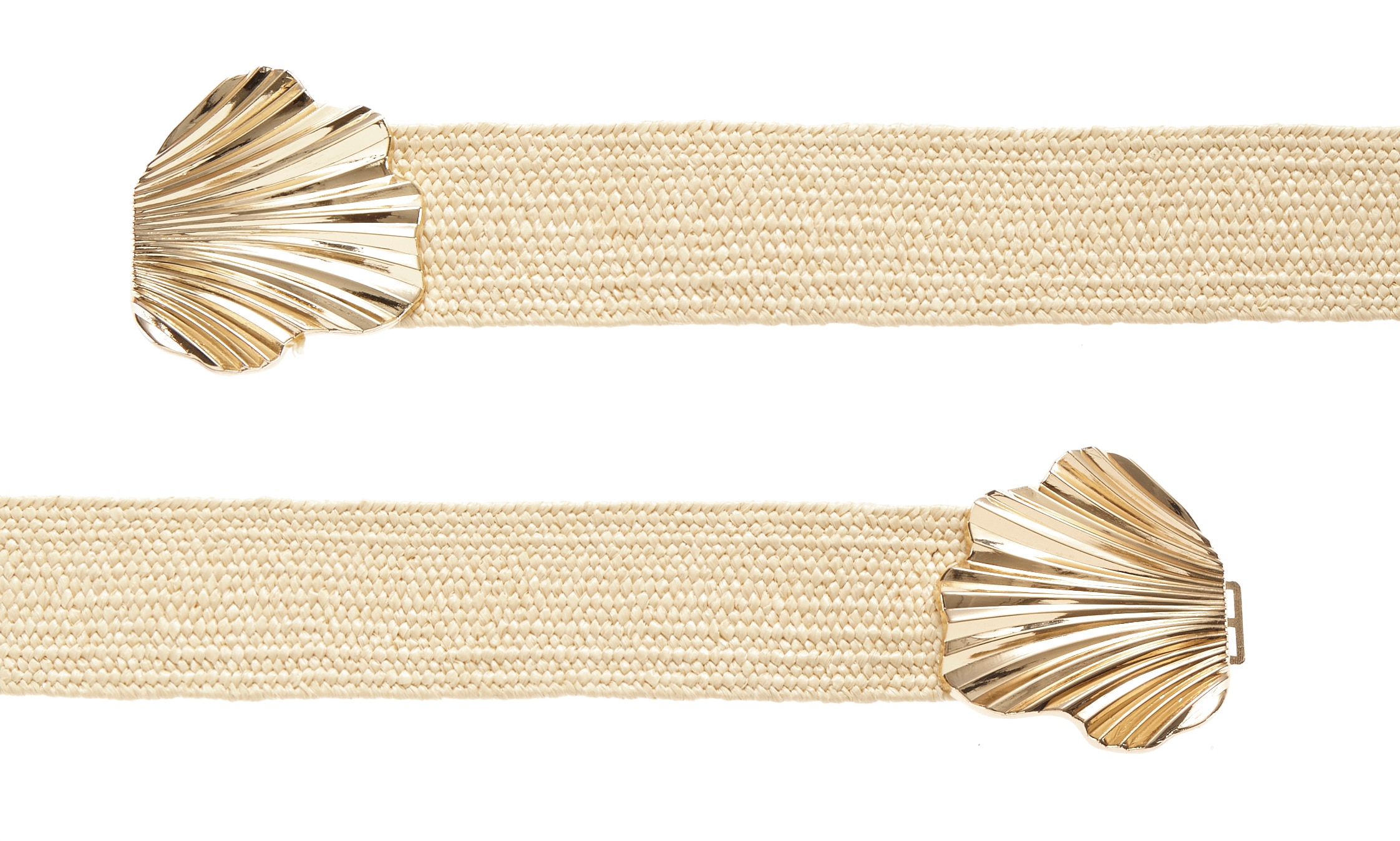 LASCANA Ceinture de taille »Stretchgürtel, Schmuckgürtel, Bauchgürtel, Gürtel für Kleid & Overall« en look osier moderne avec effet shaping grâce au matériau élastique