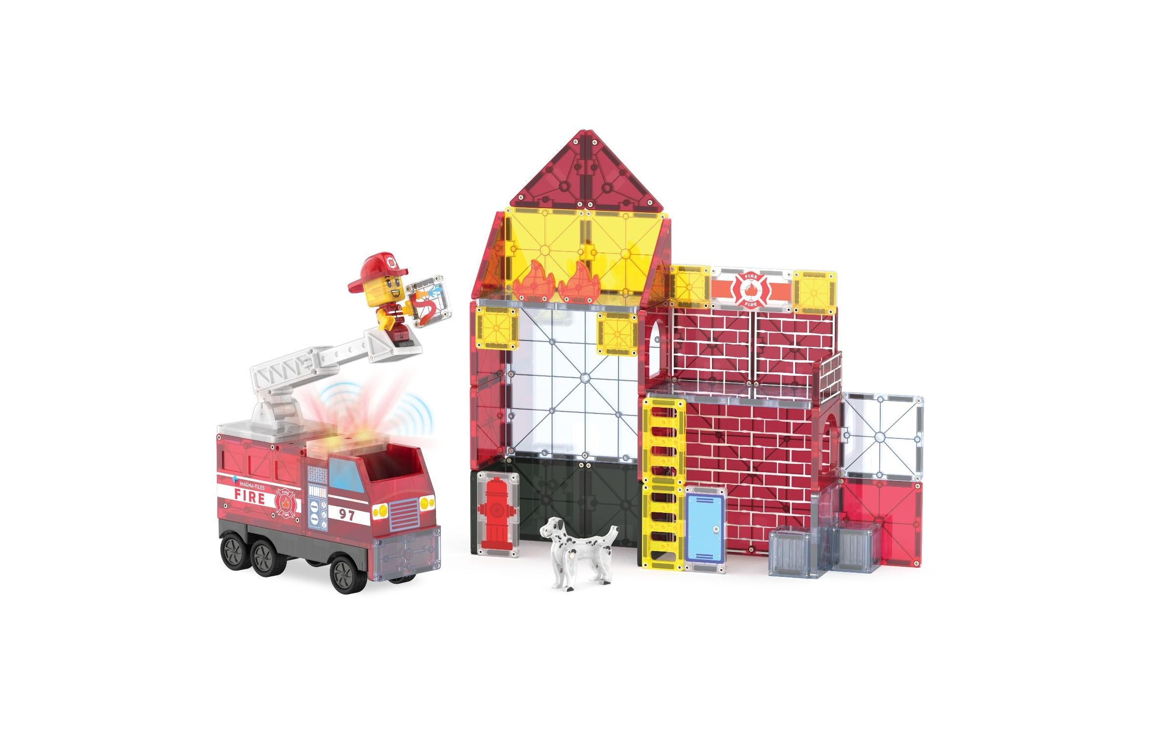   Steinbaukasten »Magna-Tiles Fire Station 50 Teile«