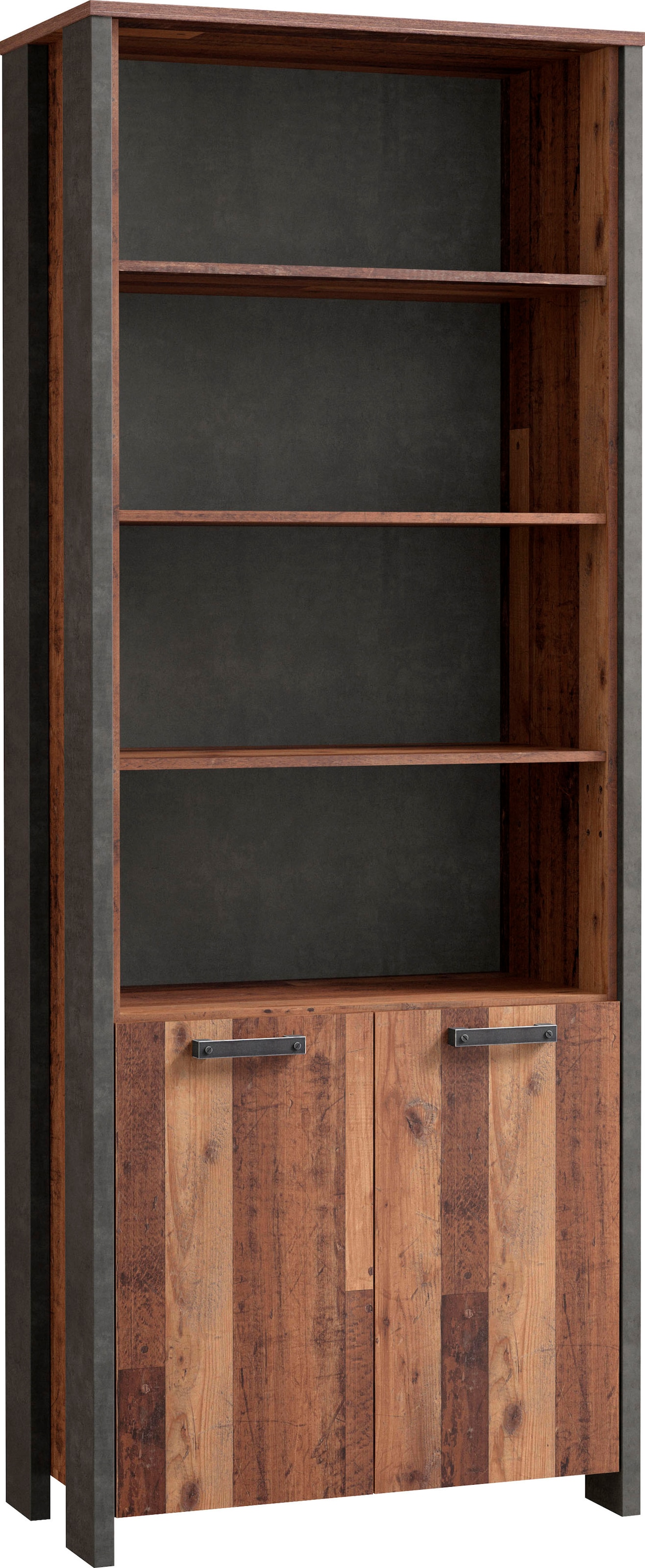 FORTE Étagère à dossiers »Clif« bibliothèque, largeur 86 cm, grand espace de rangement avec 2 portes