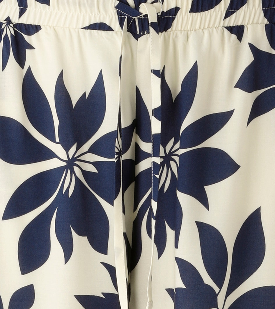 Aniston PLUS Pantalon à enfiler  imprimé de grandes feuilles